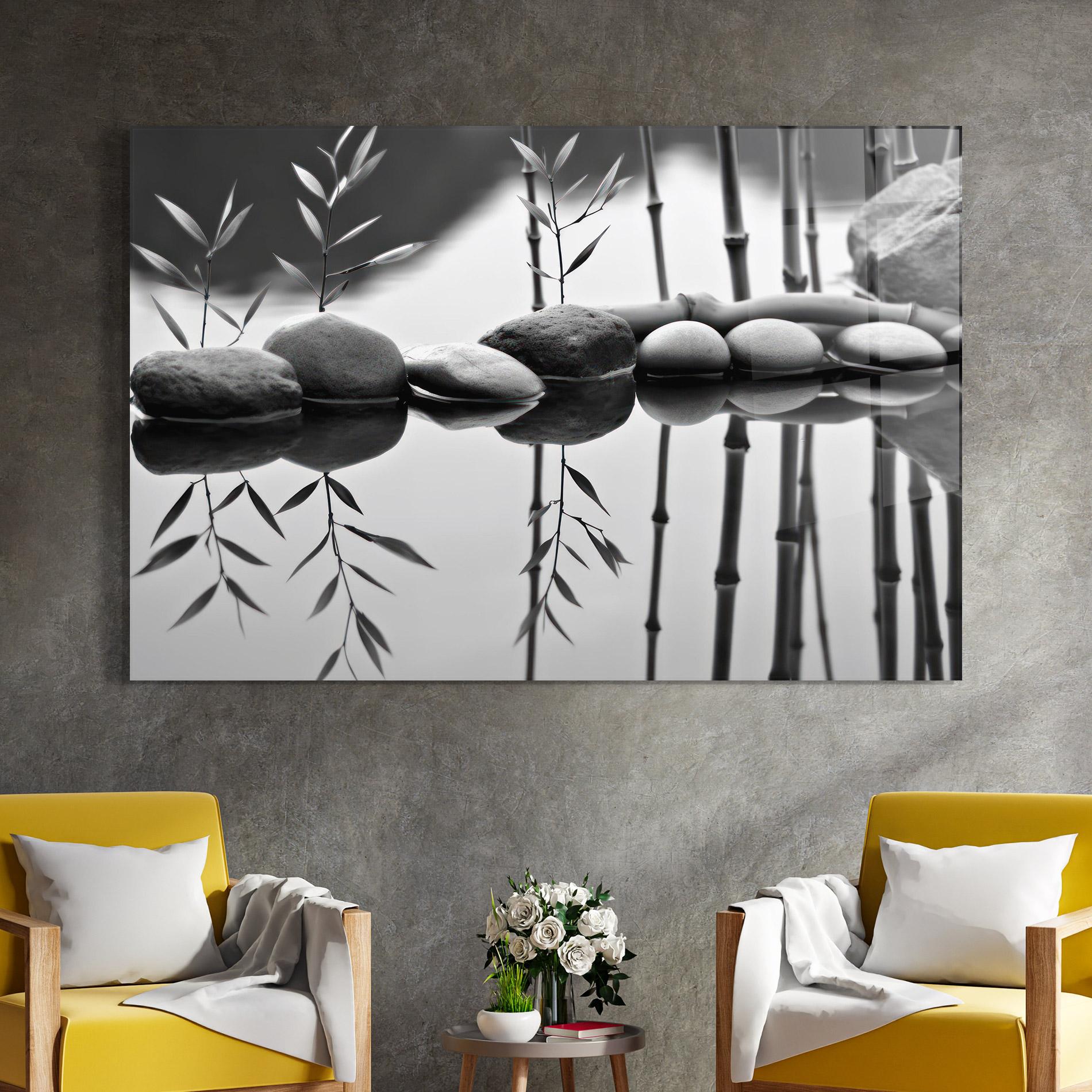 Glasbild Bamboo Lake mockup 4