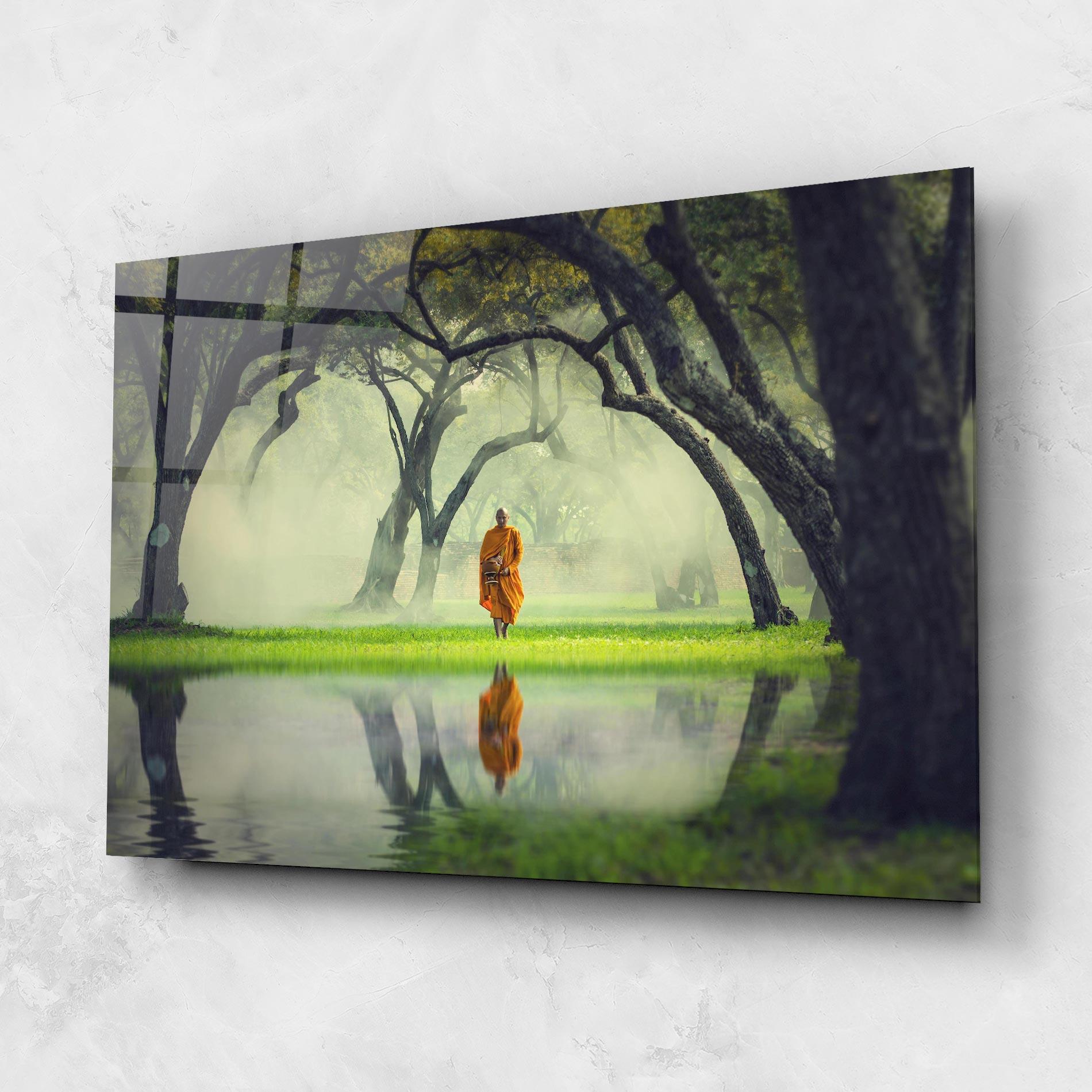 Glasbild Buddha Nature mockup 1