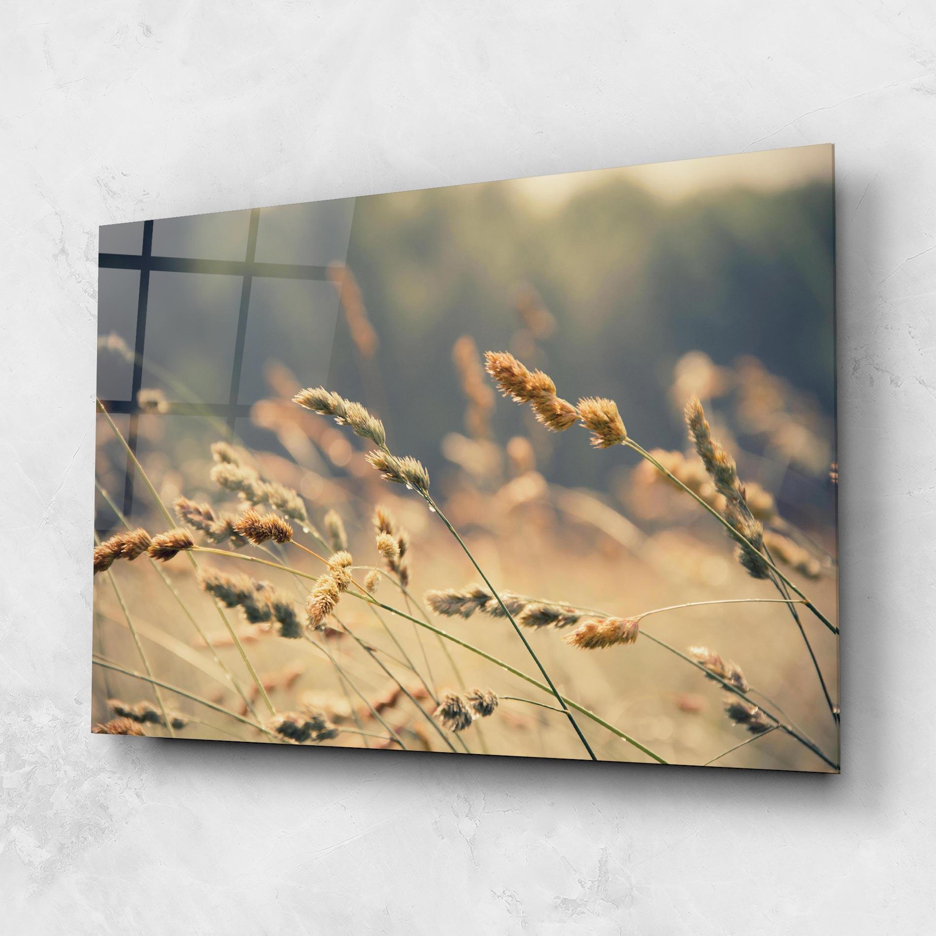 Glasbild Cream Nature Plants mockup 1