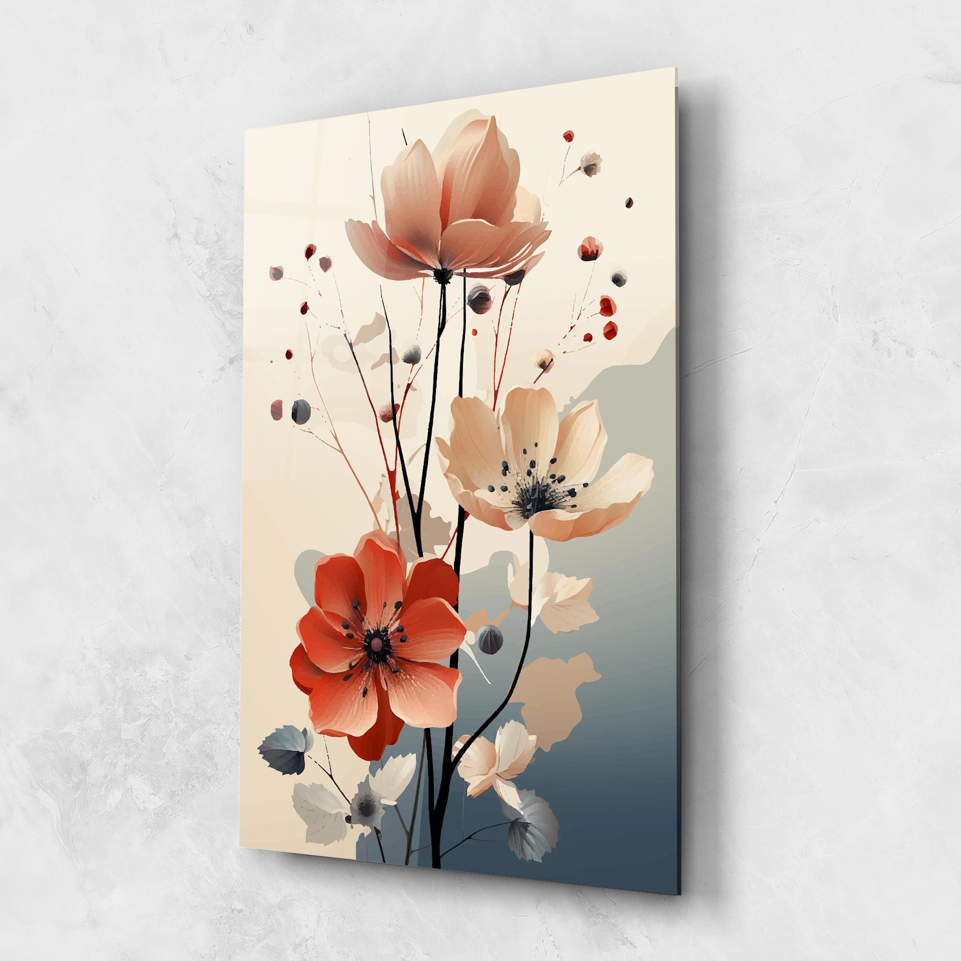 Cream Flower Nature mockup 1