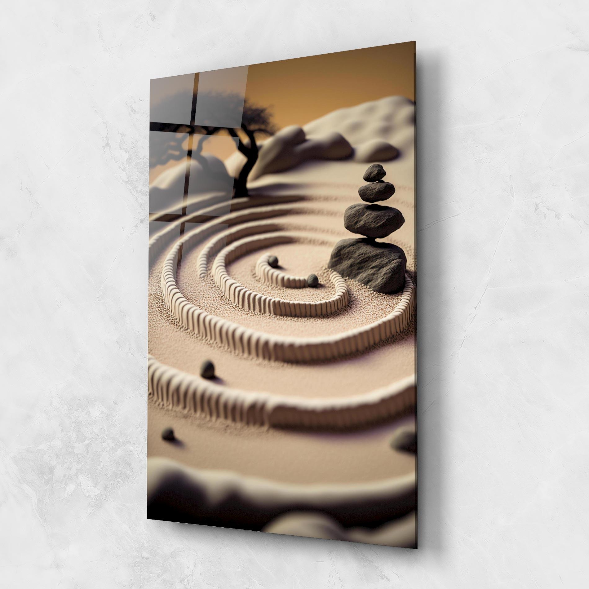 Glasbild Japanese Zen Garden mockup 1
