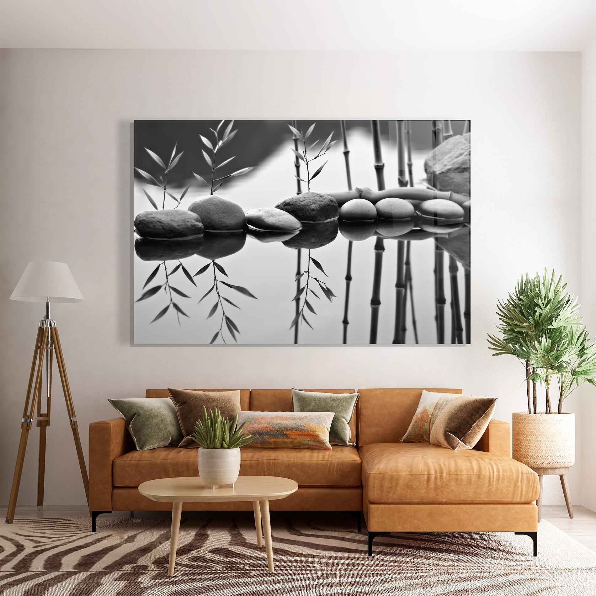 Glasbild Bamboo Lake mockup 7