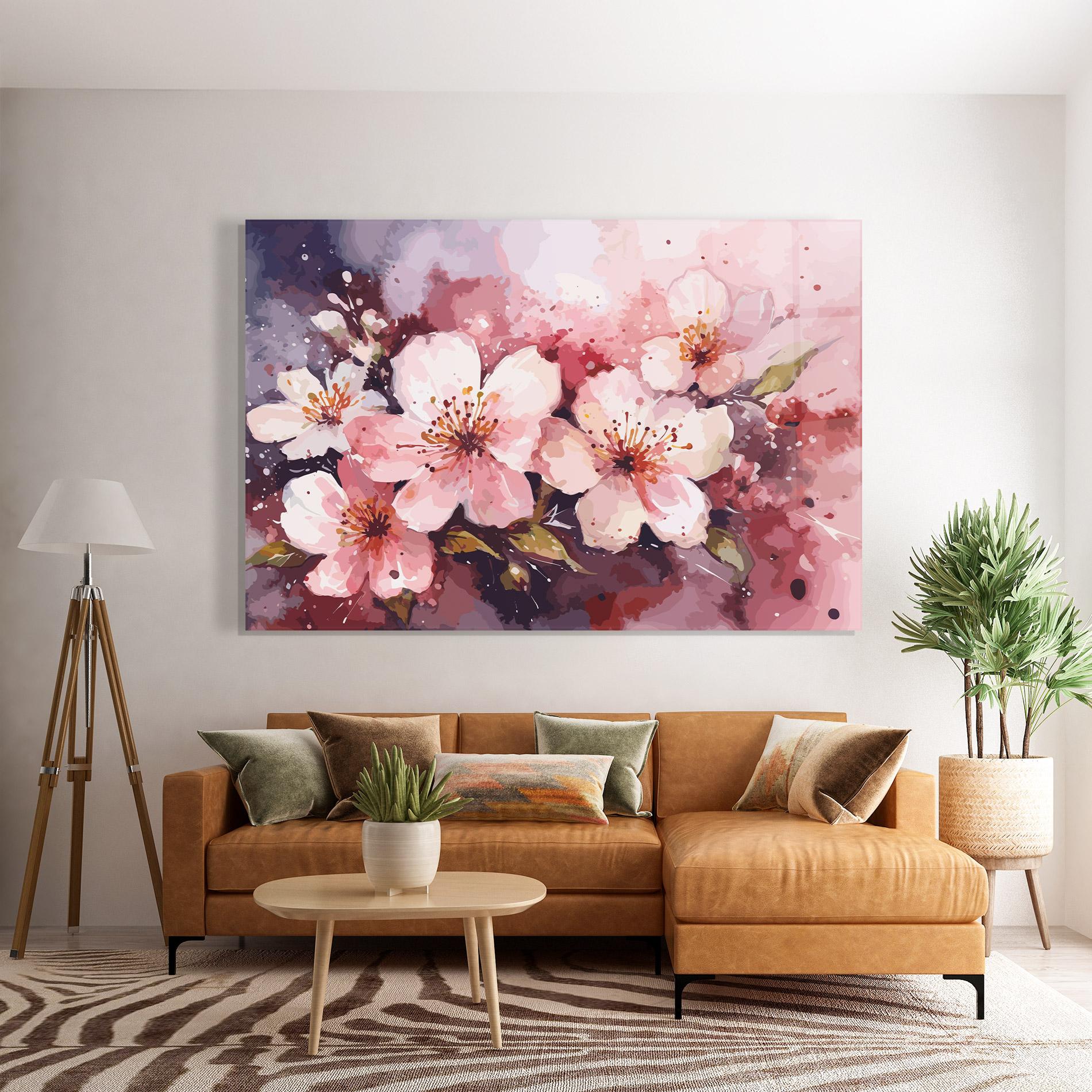 Glasbild Beautiful Nature Art mockup 7