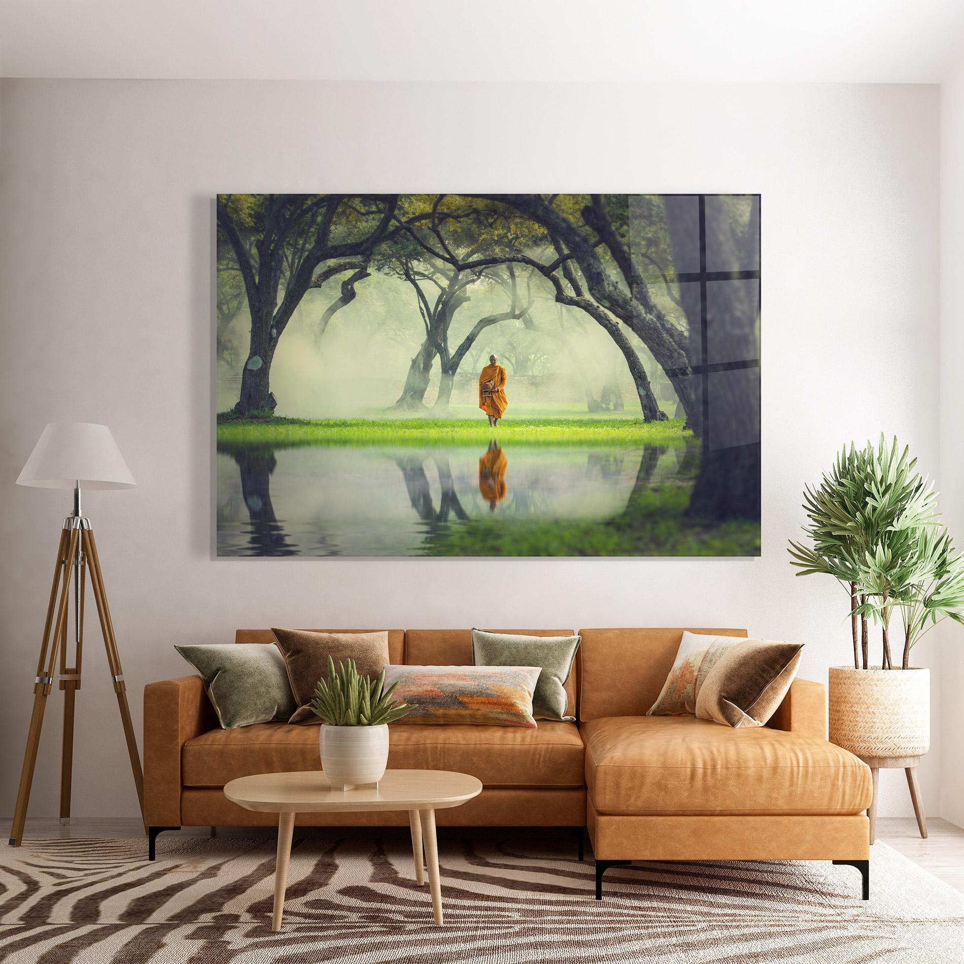 Glasbild Buddha Nature mockup 7