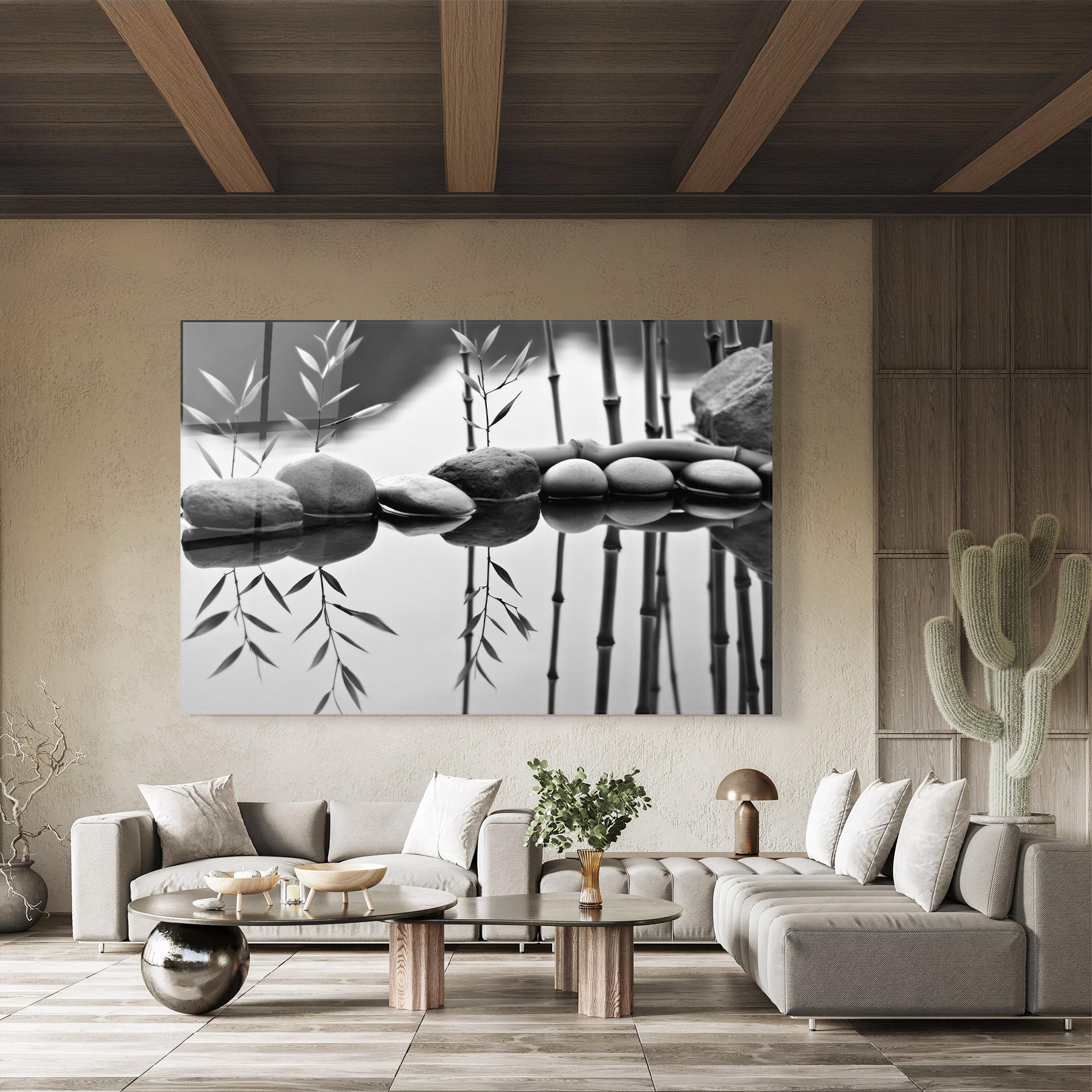 Glasbild Bamboo Lake mockup 8