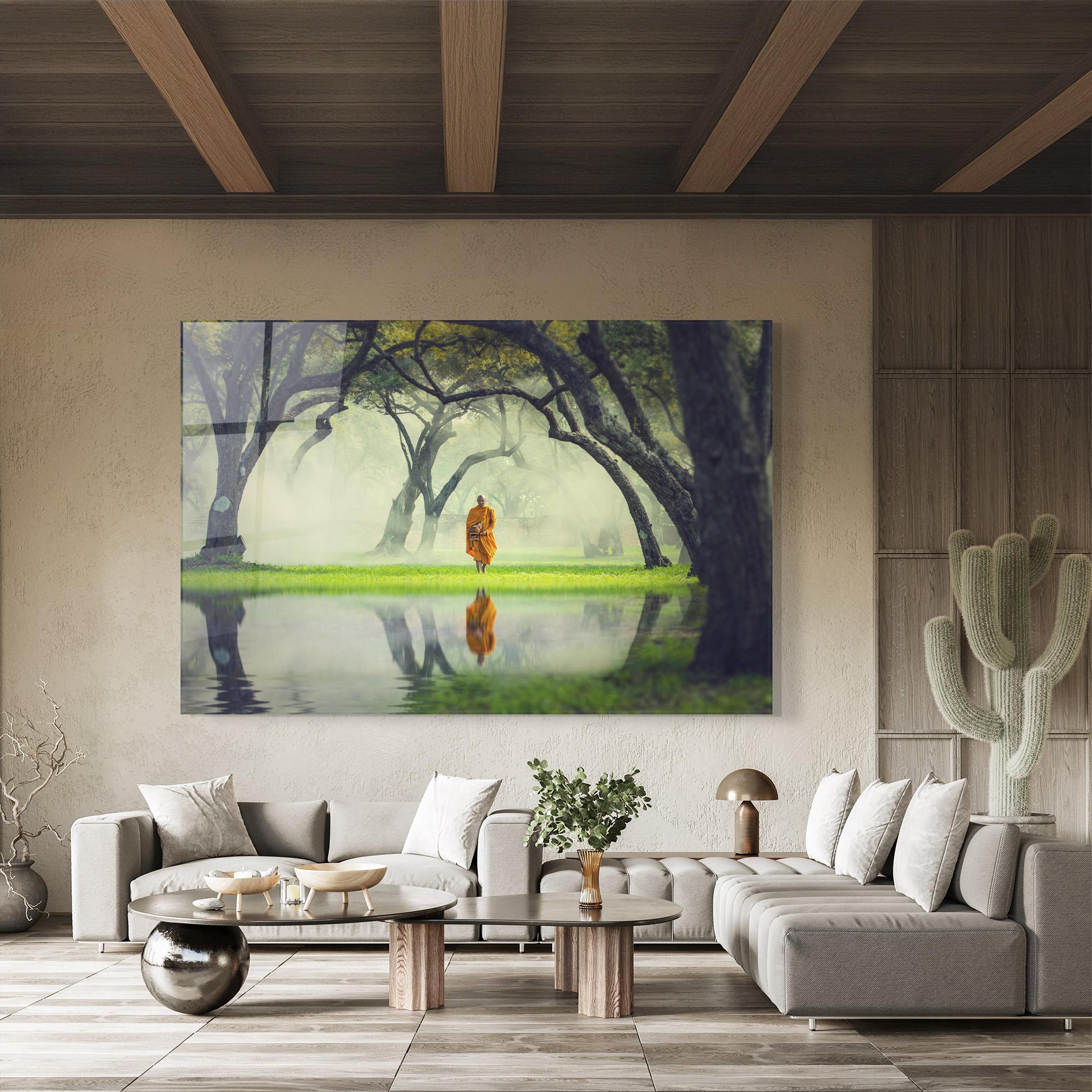 Glasbild Buddha Nature mockup 8