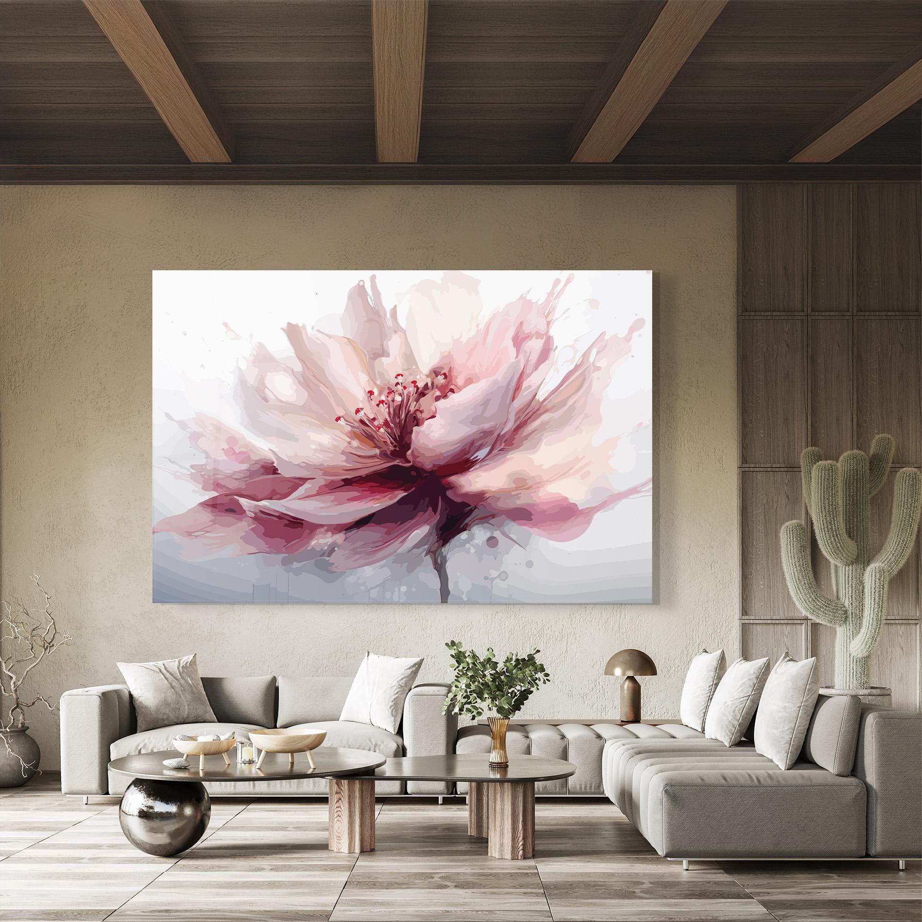 Glasbild Meditation Flower mockup 8