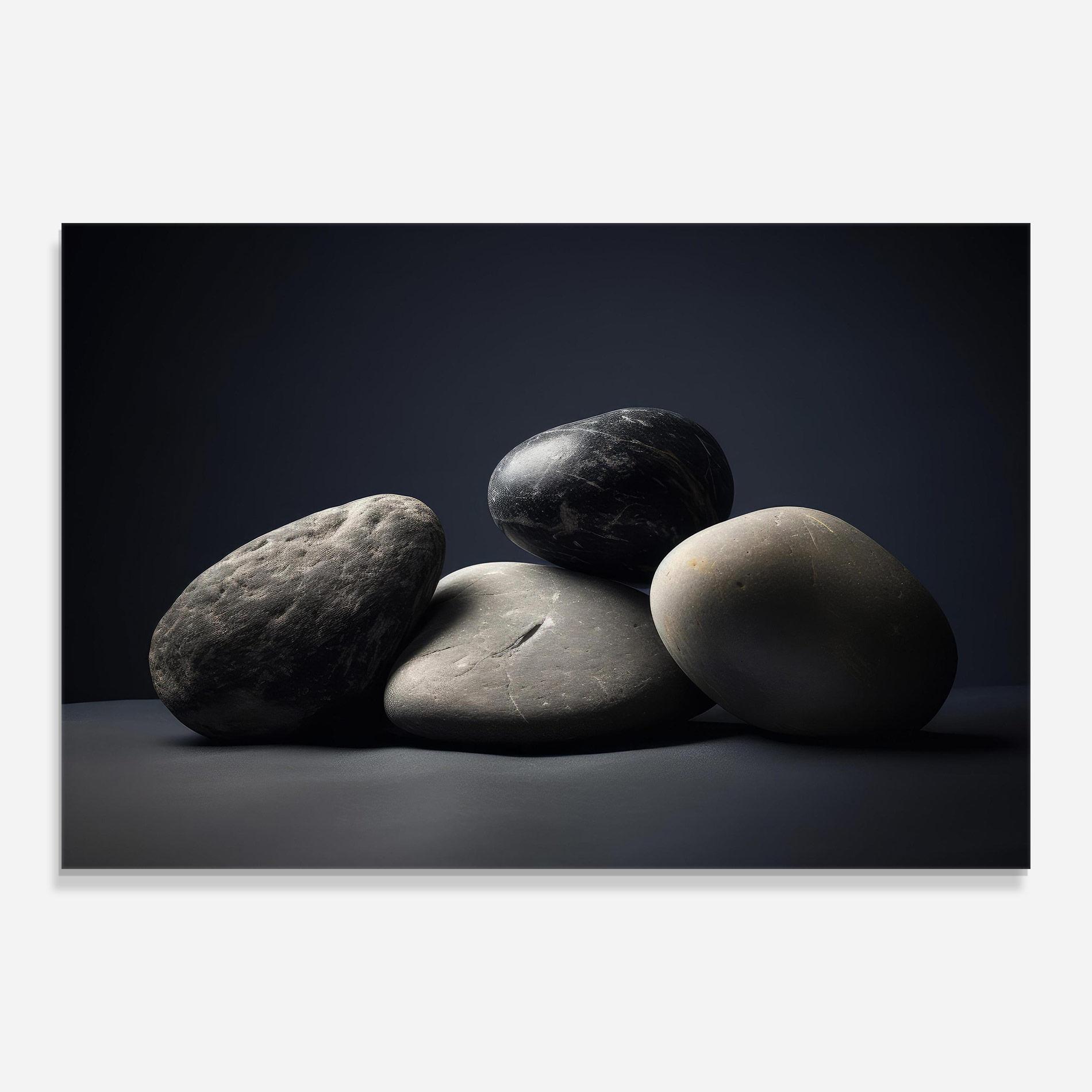 Glasbild Grey Stone mockup 0