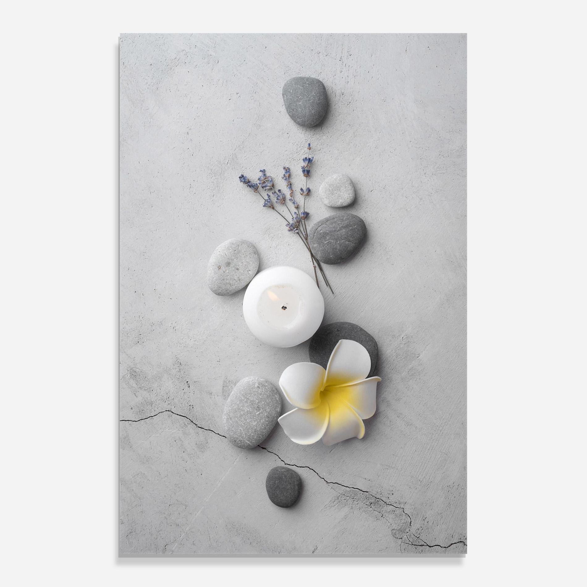 Glasbild Feng Shui Stones mockup 0