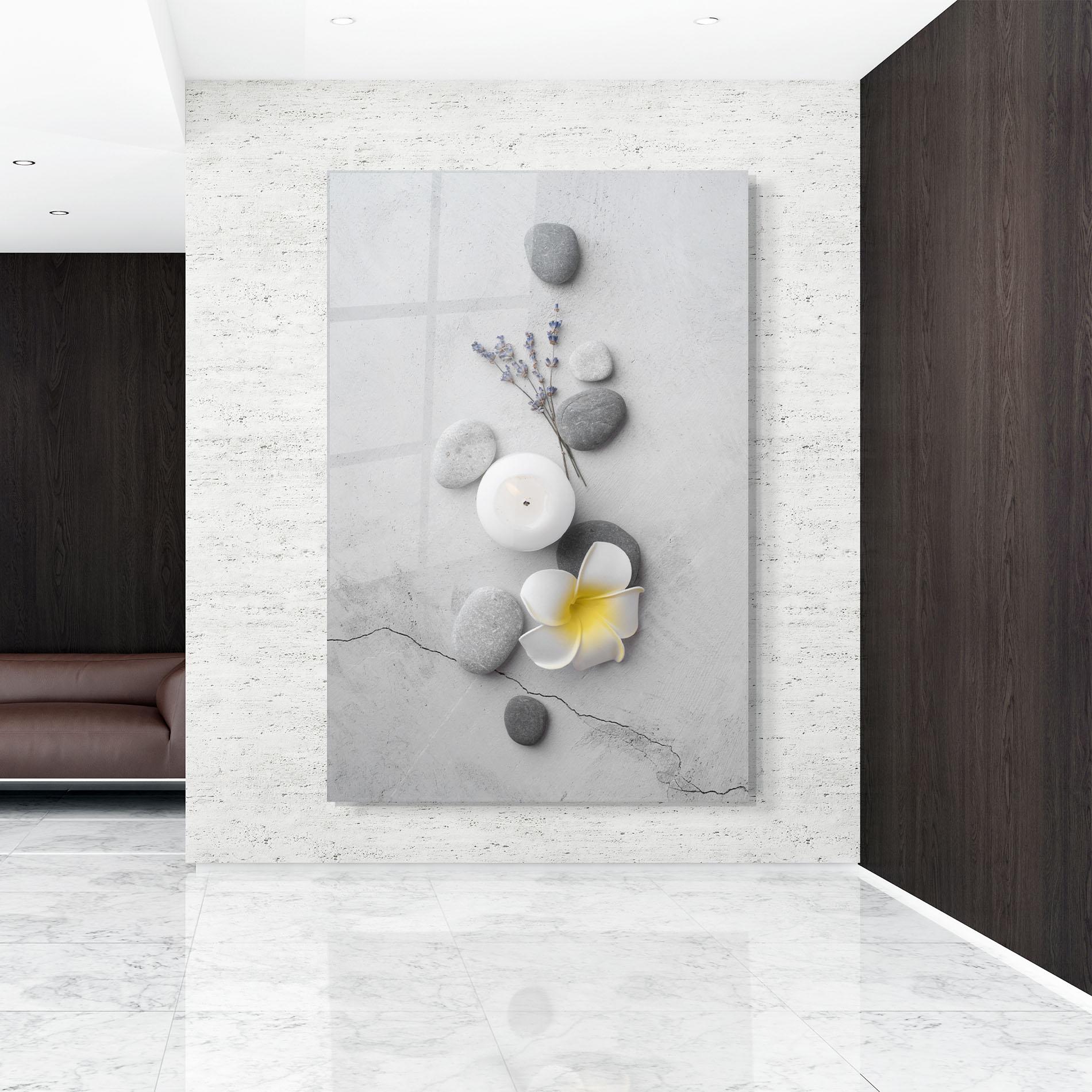 Glasbild Feng Shui Stones mockup 9