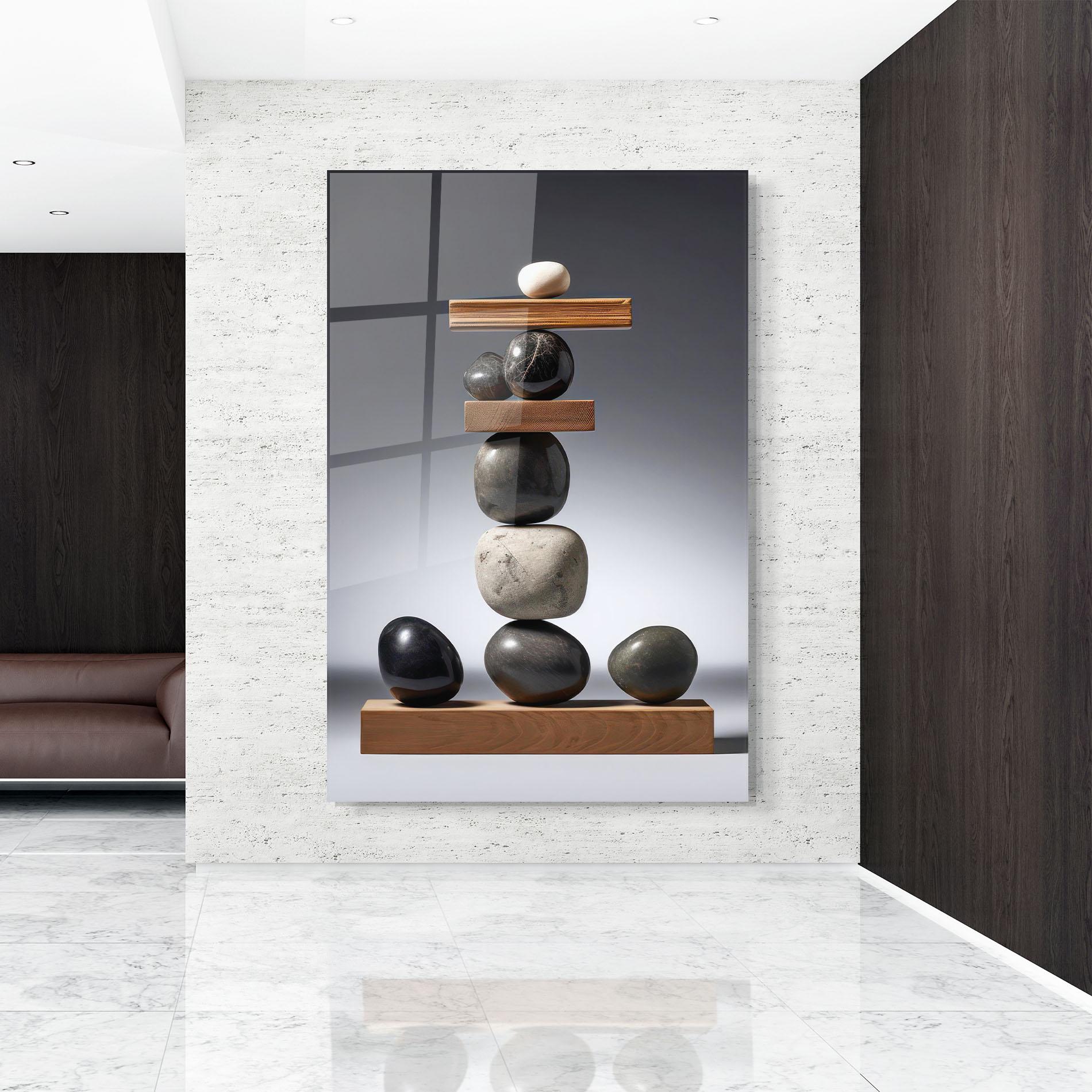 Glasbild Zen Stones mockup 9