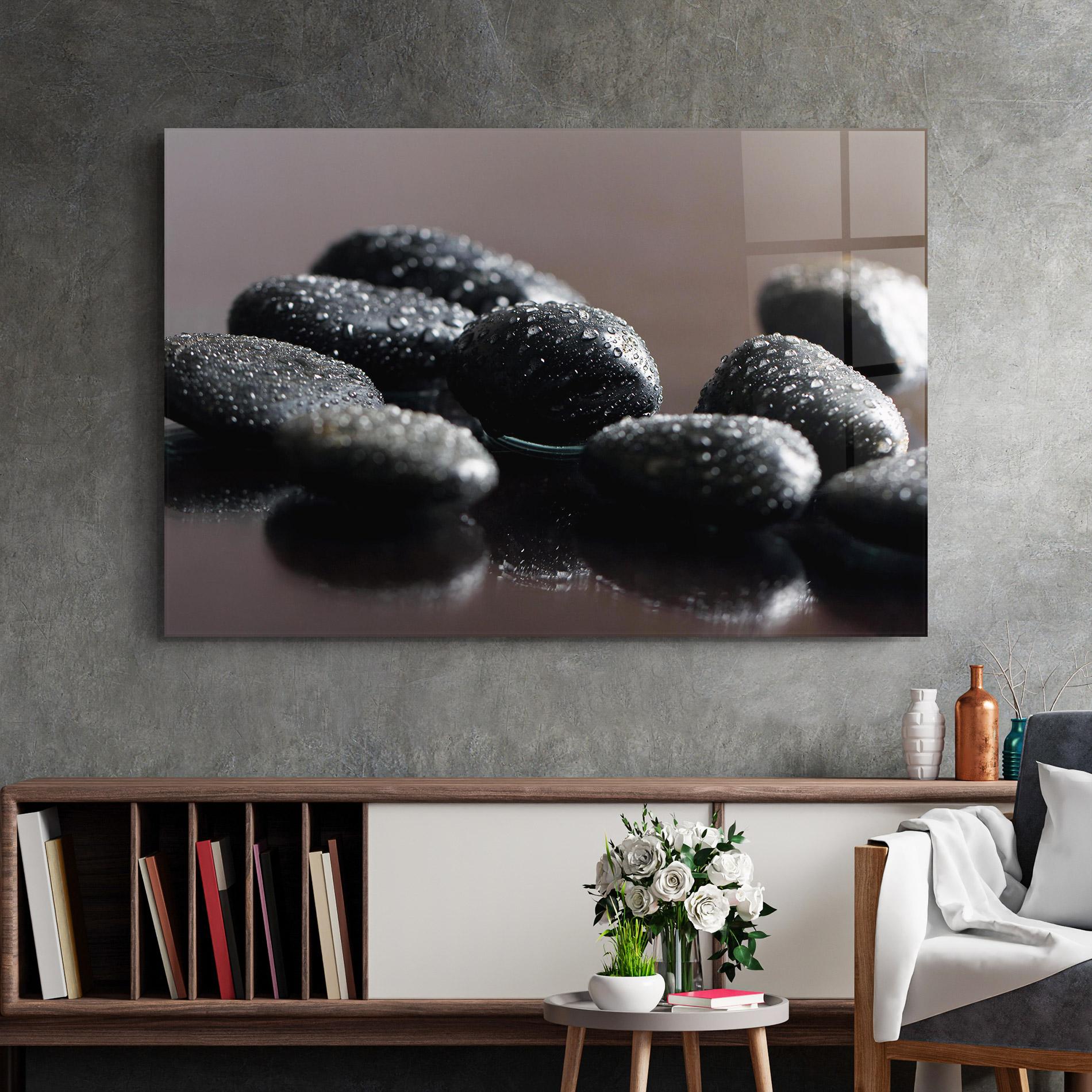 Glasbild Massage Stones mockup 2