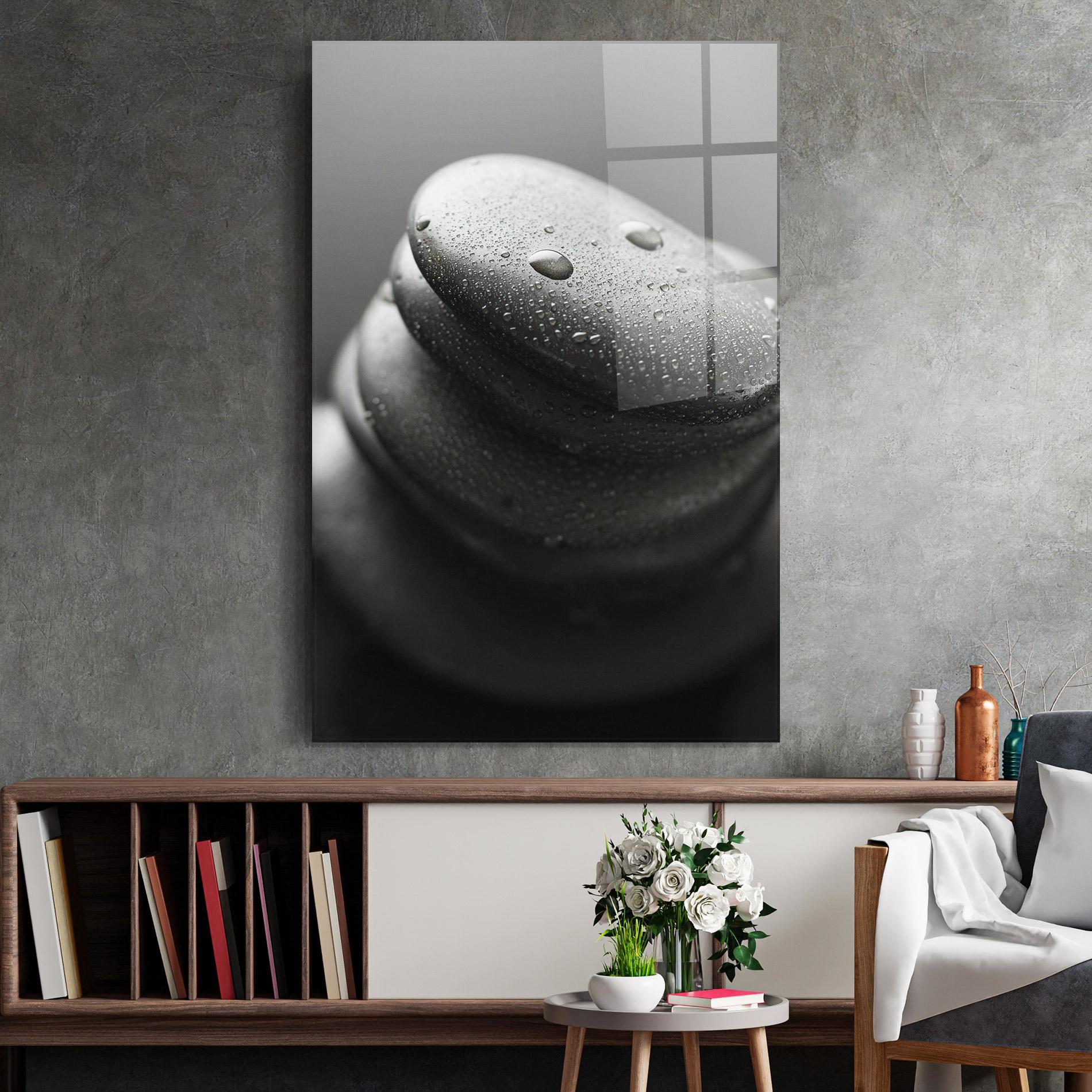 Glasbild Beautiful Stones mockup 2