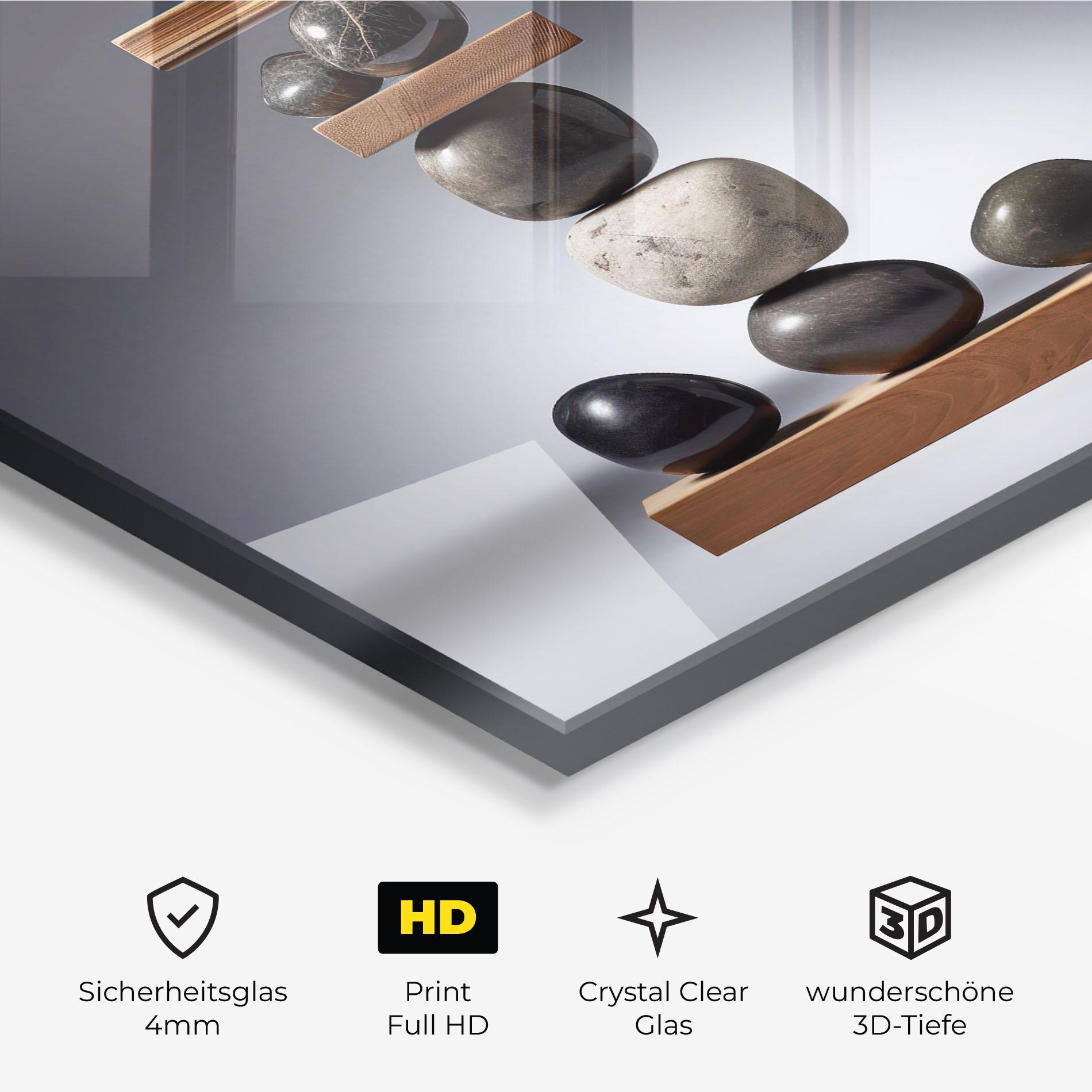 Glasbild Zen Stones mockup 3