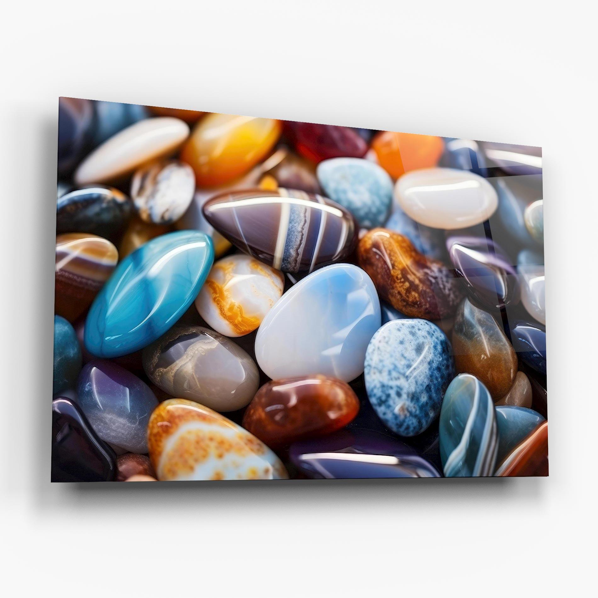 Glasbild Beach Gemstones mockup 6