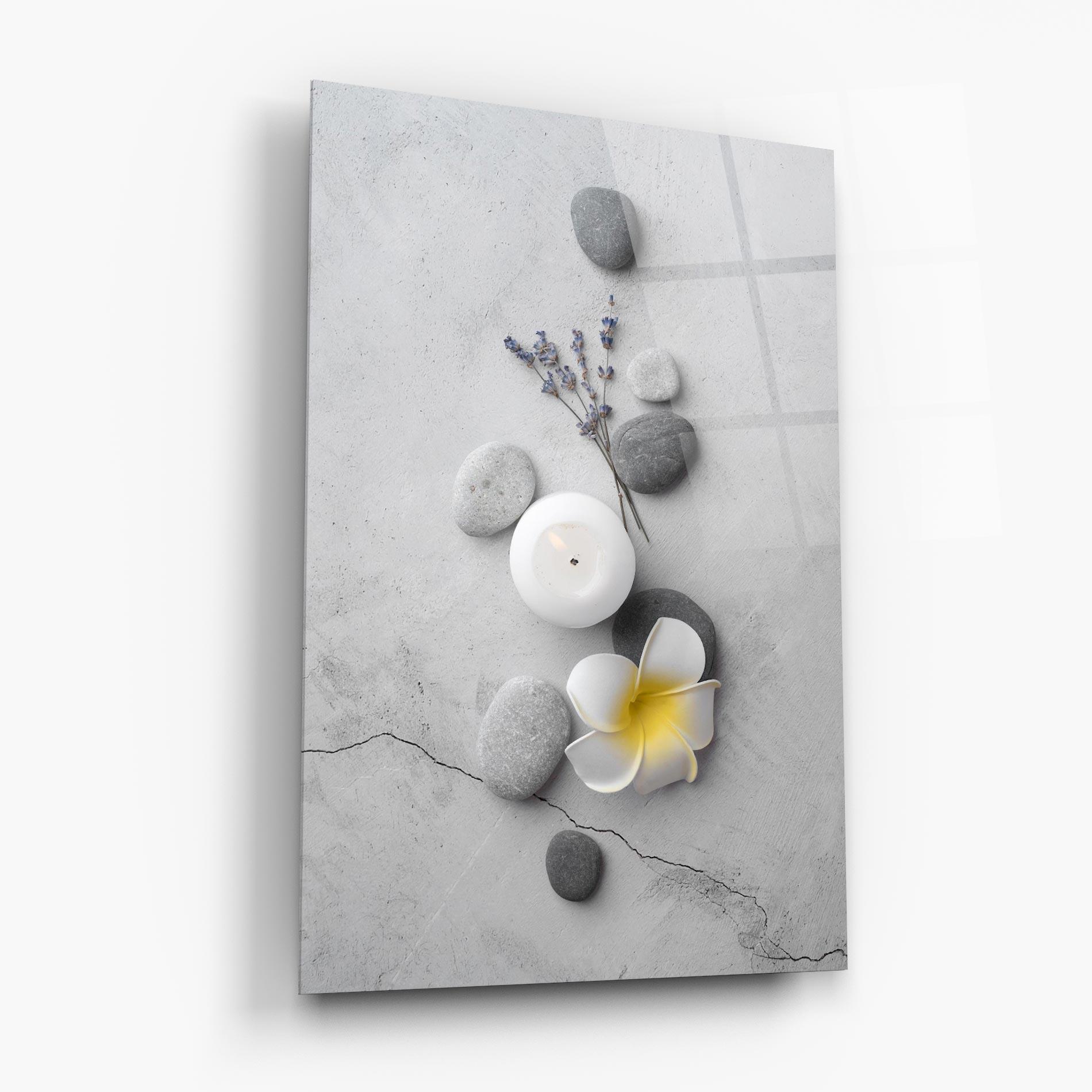 Glasbild Feng Shui Stones mockup 6