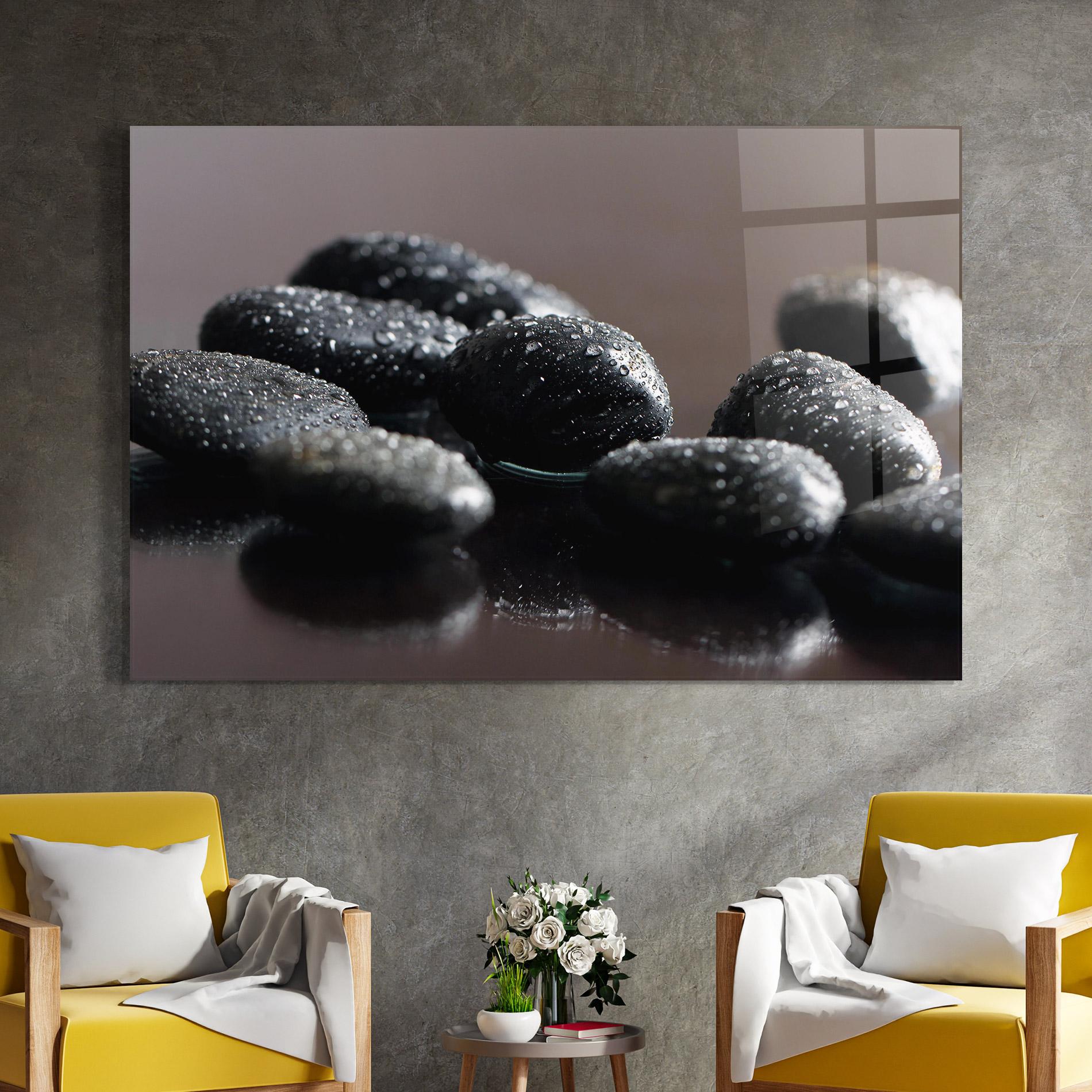 Glasbild Massage Stones mockup 4