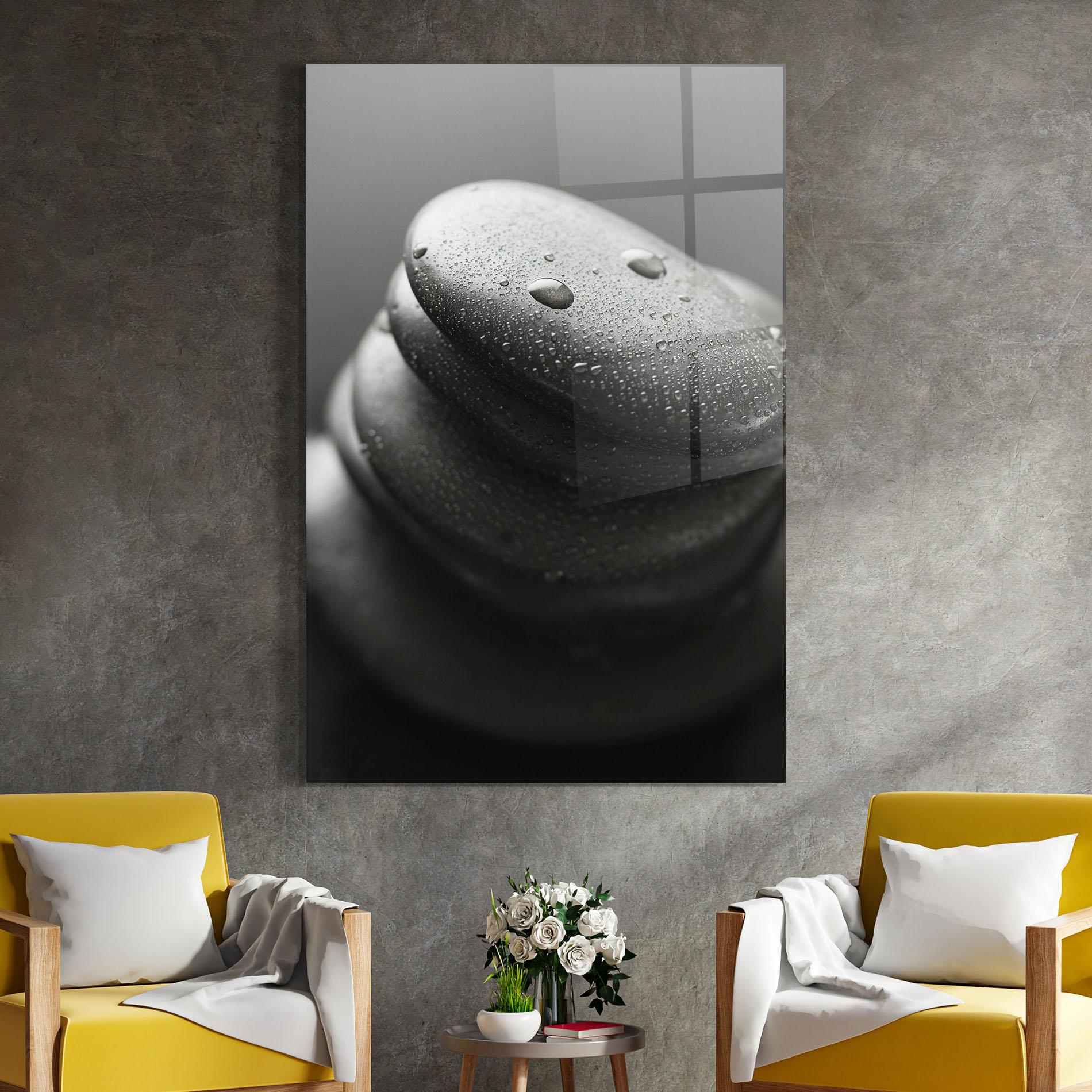 Glasbild Beautiful Stones mockup 4