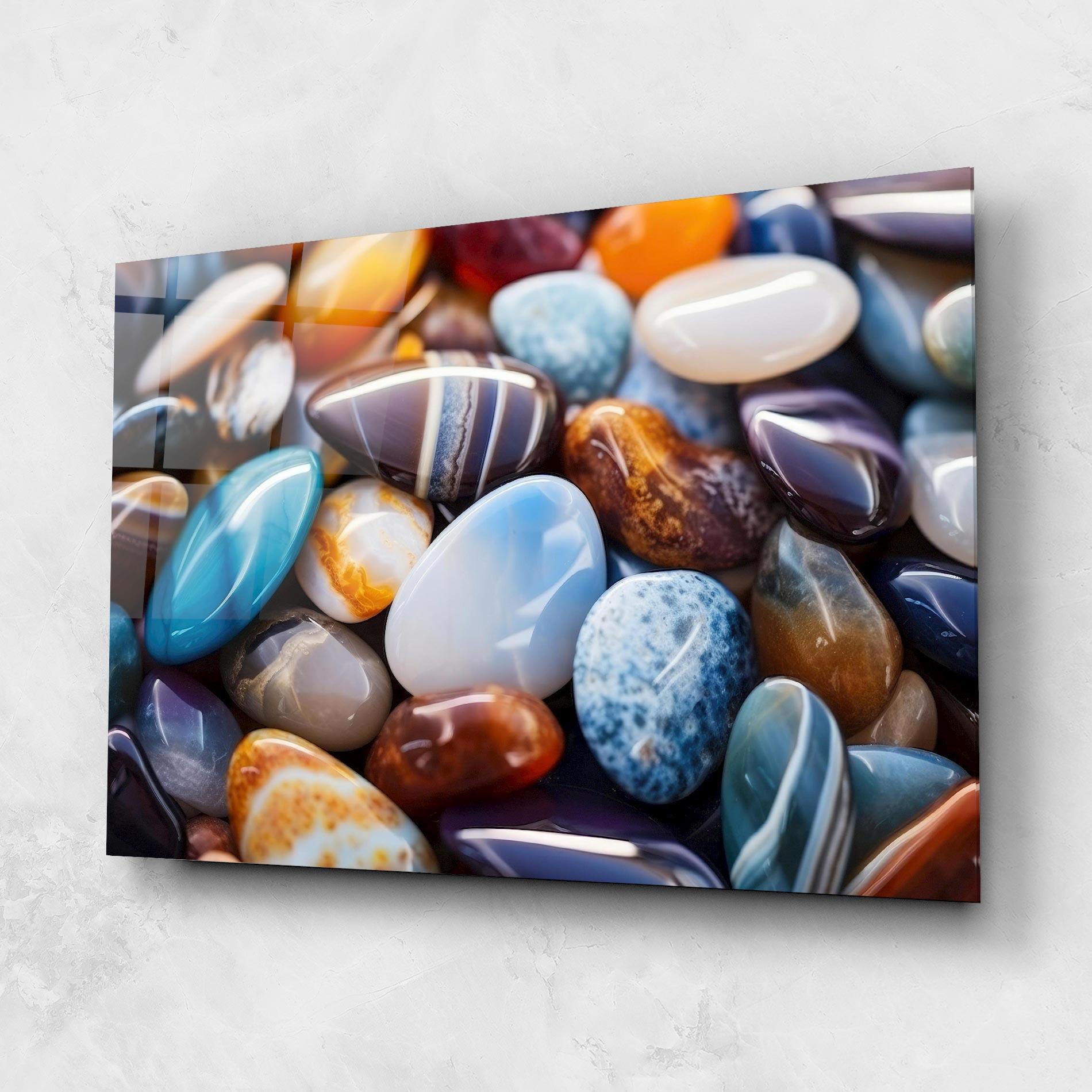 Glasbild Beach Gemstones mockup 1