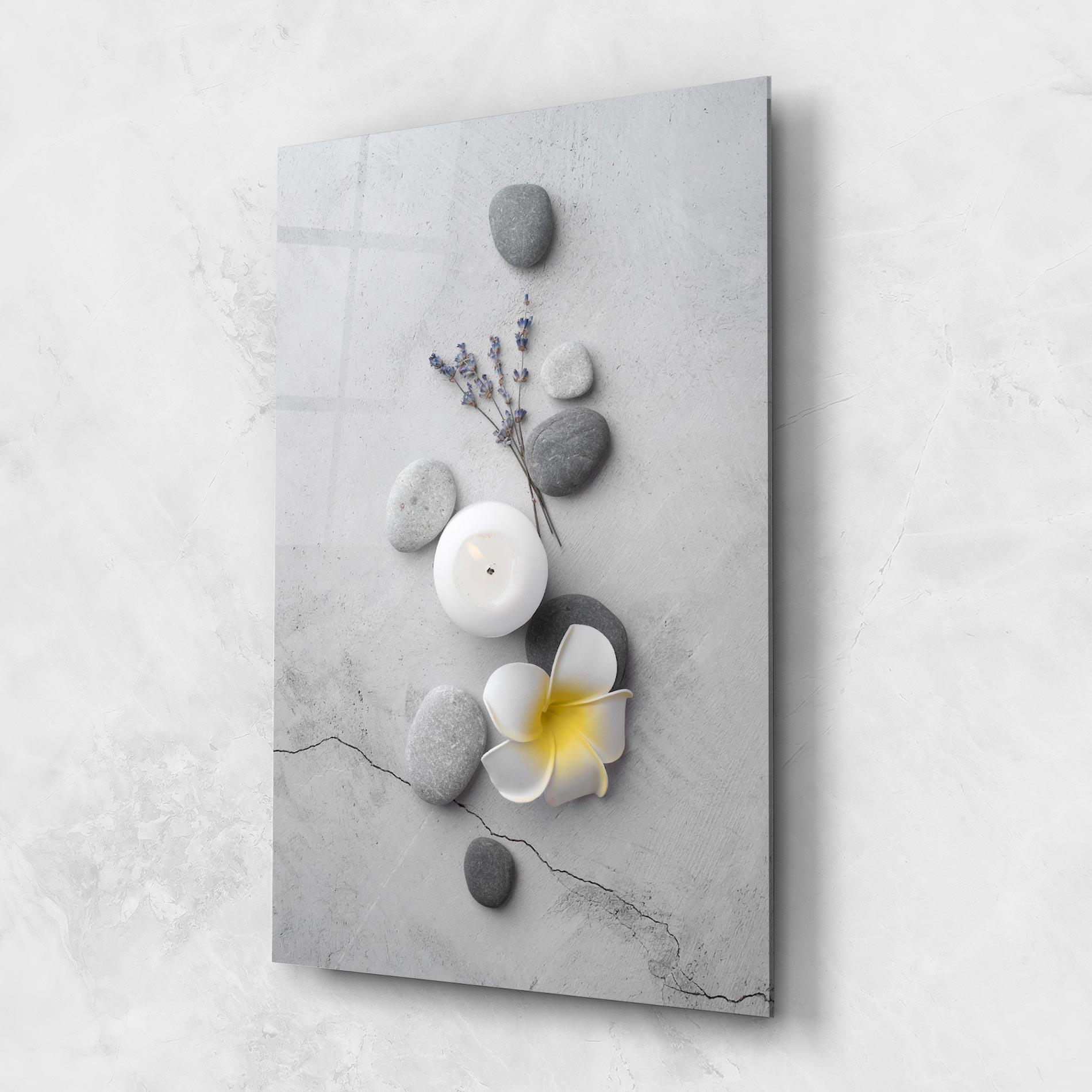 Glasbild Feng Shui Stones mockup 1