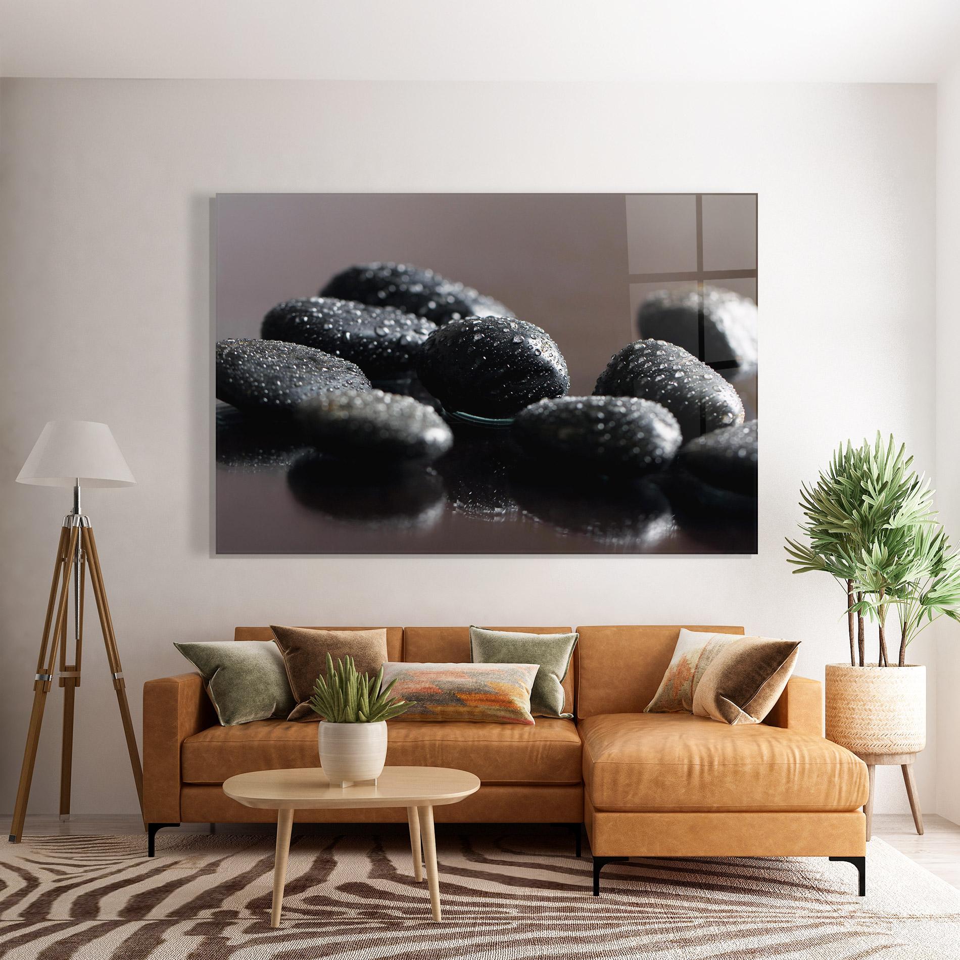 Glasbild Massage Stones mockup 7