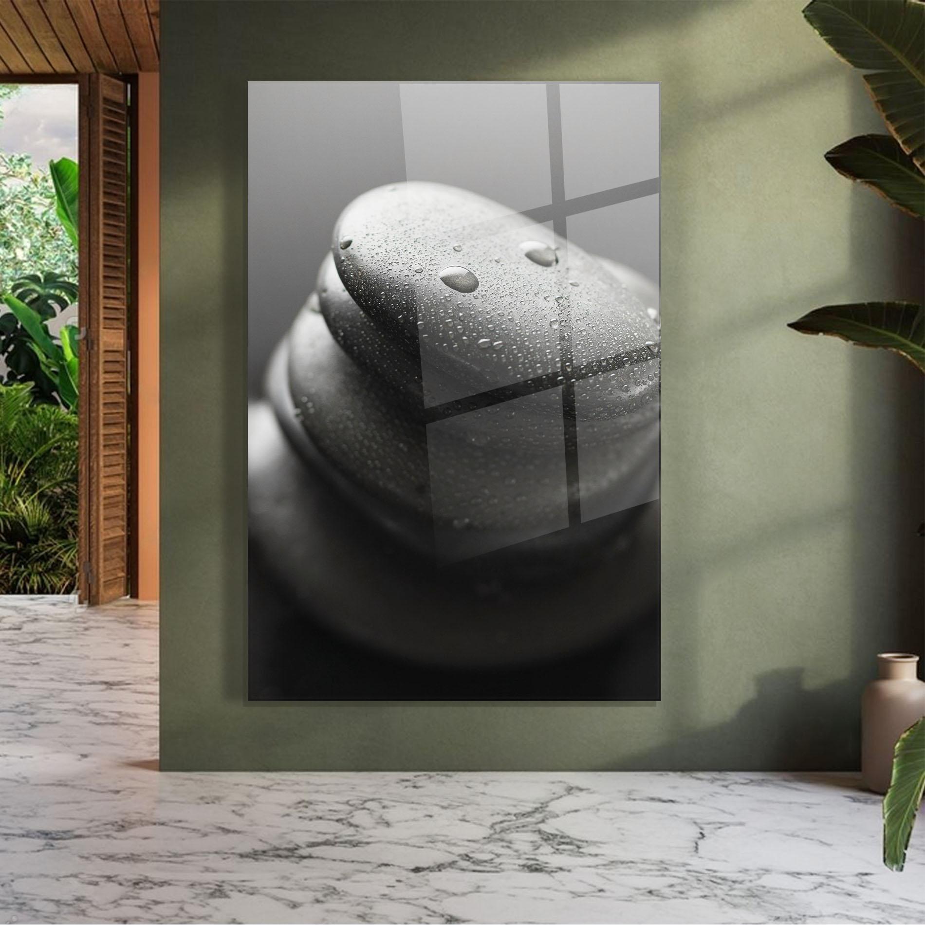 Glasbild Beautiful Stones mockup 7