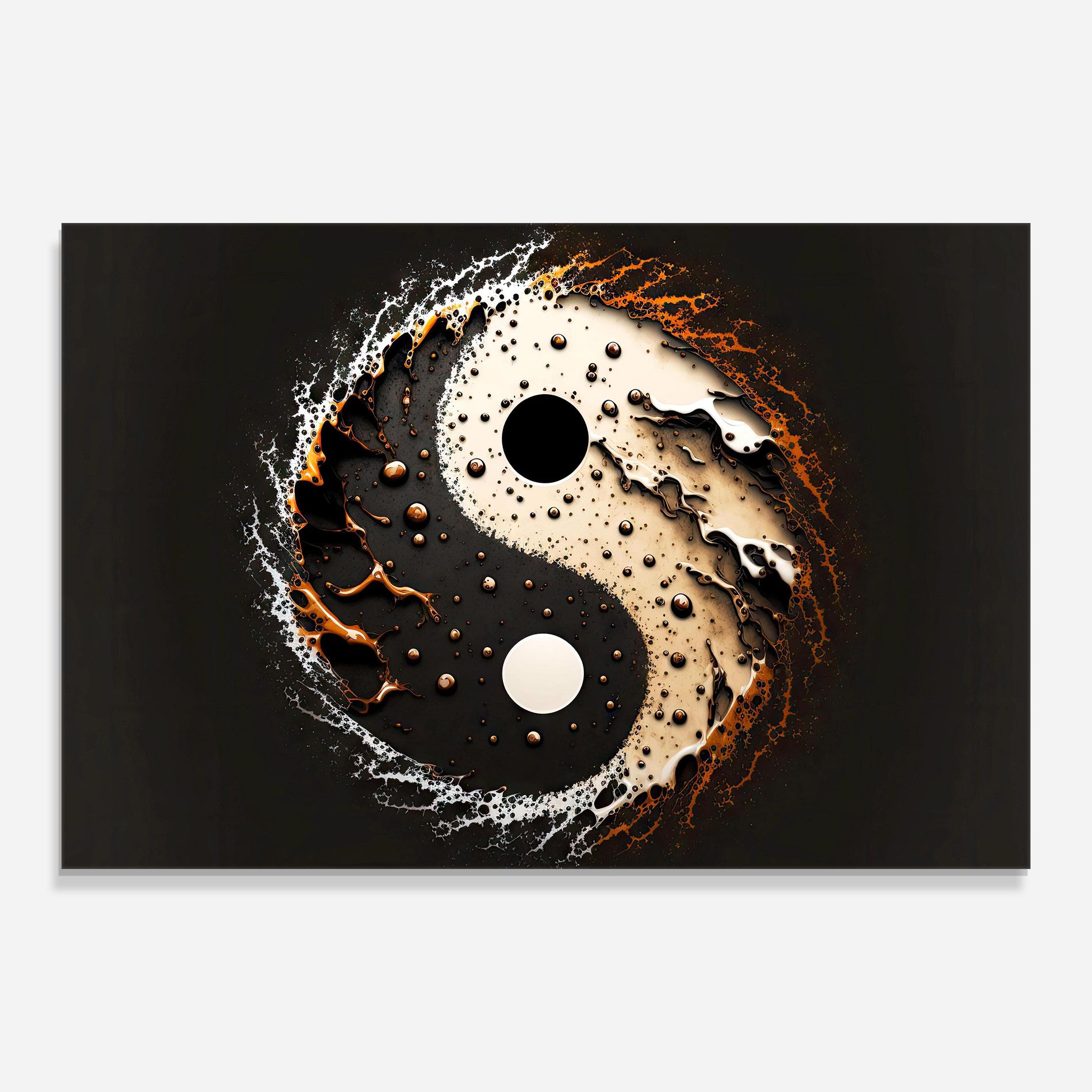 Brown Liquid Yinyang mockup 0