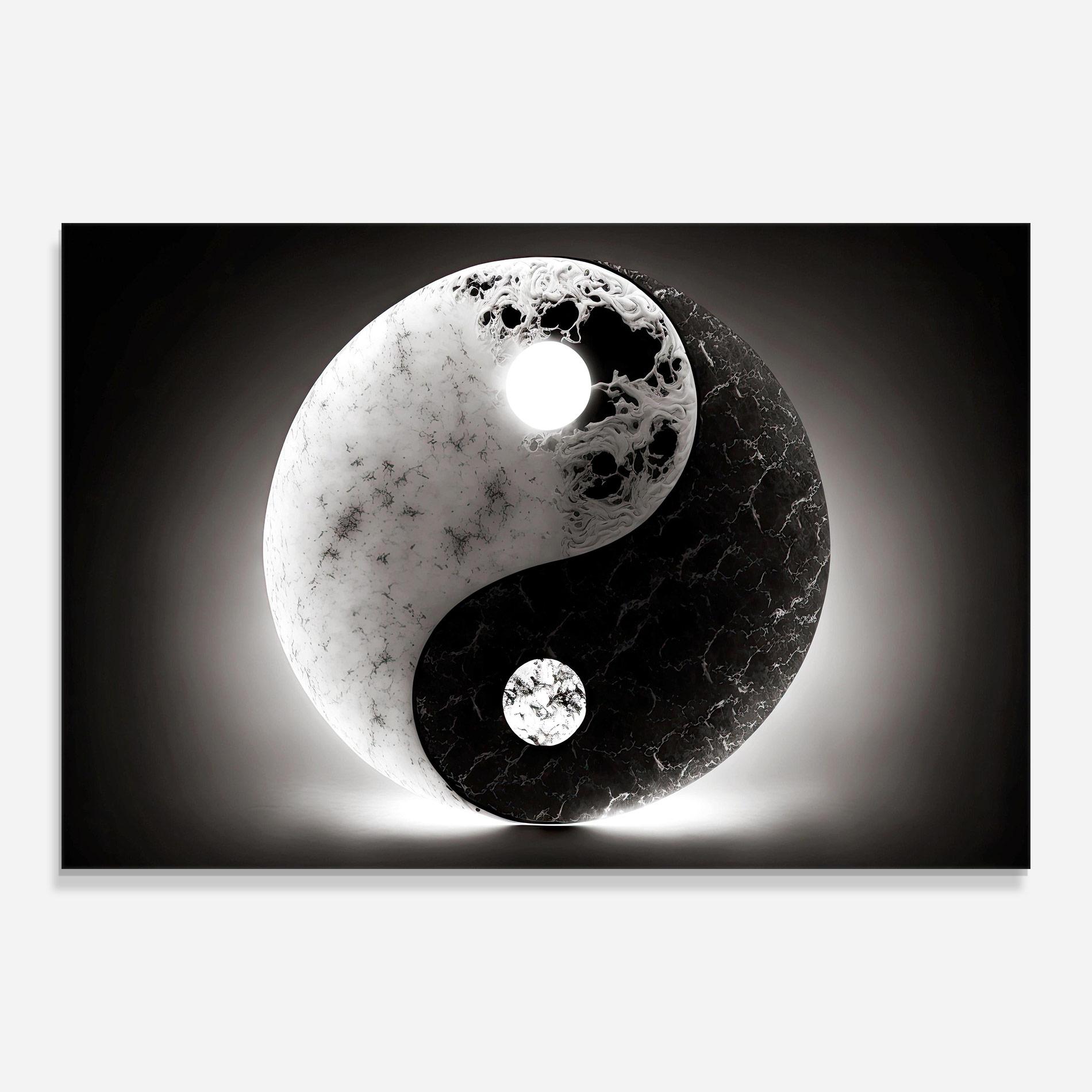 Glasbild Light Yinyang mockup 0