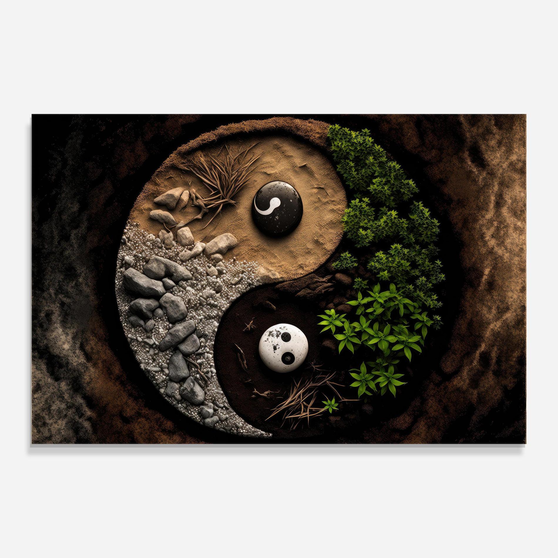 Glasbild Nature Yinyang mockup 0