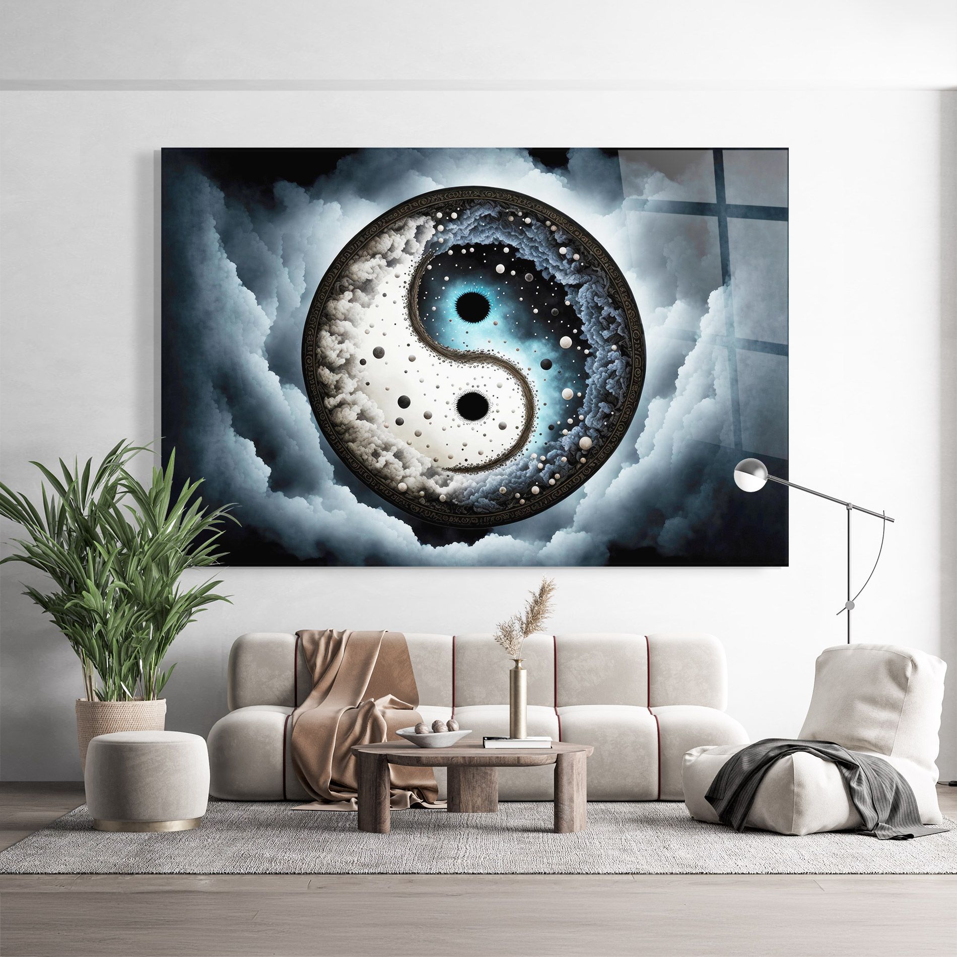 Black Blue Yinyang mockup 9
