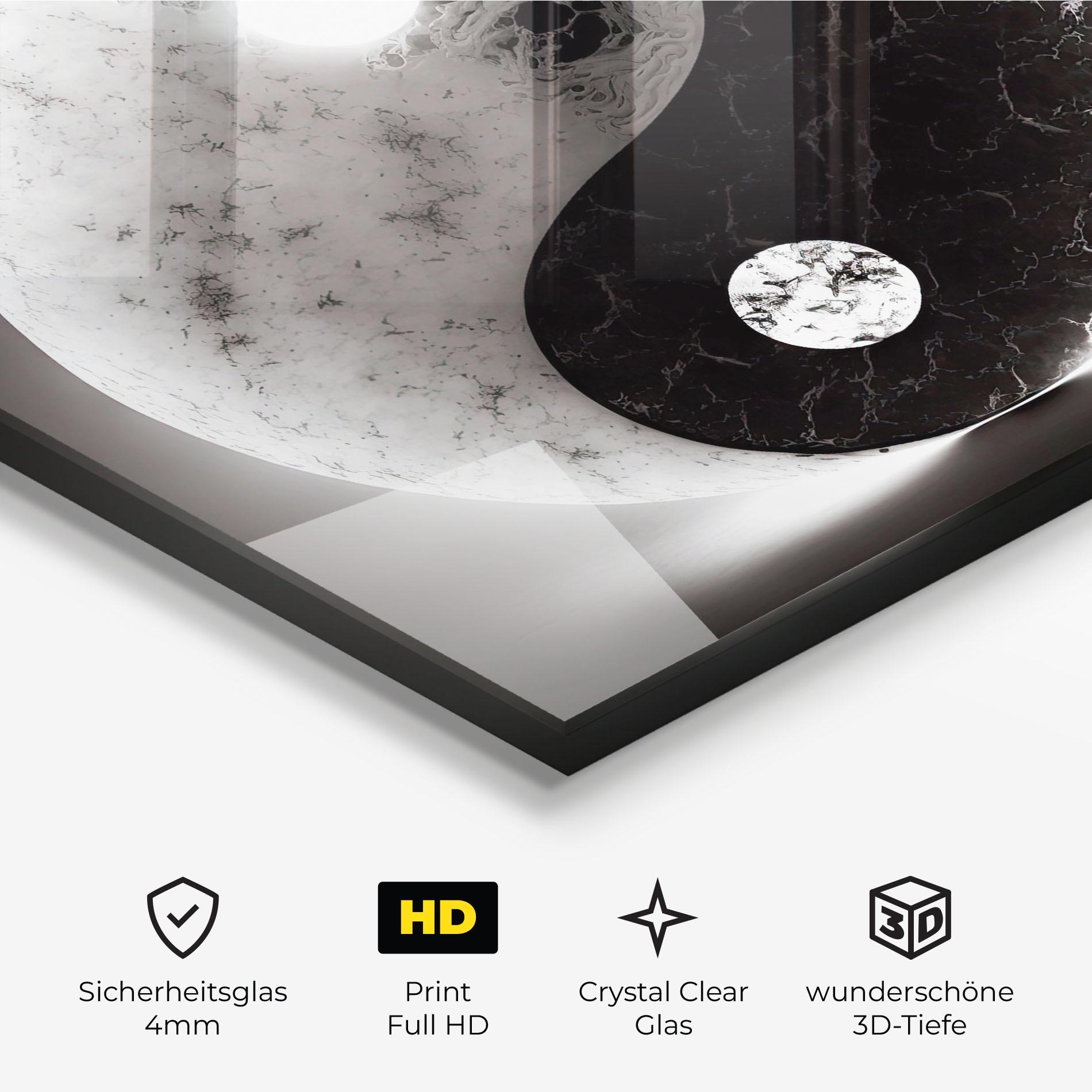 Glasbild Light Yinyang mockup 3