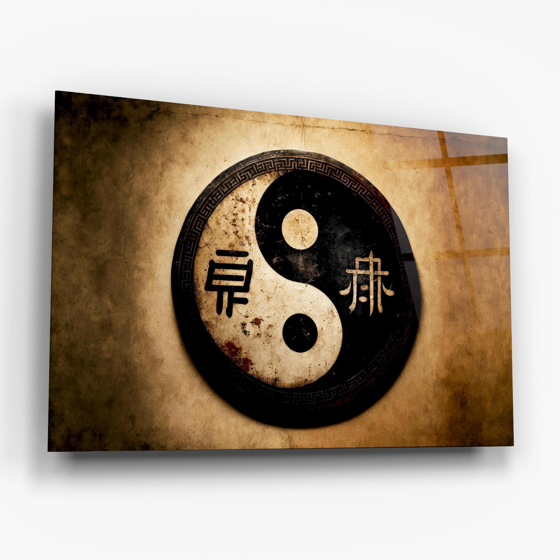 Glasbild Chinese Yinyang mockup 6