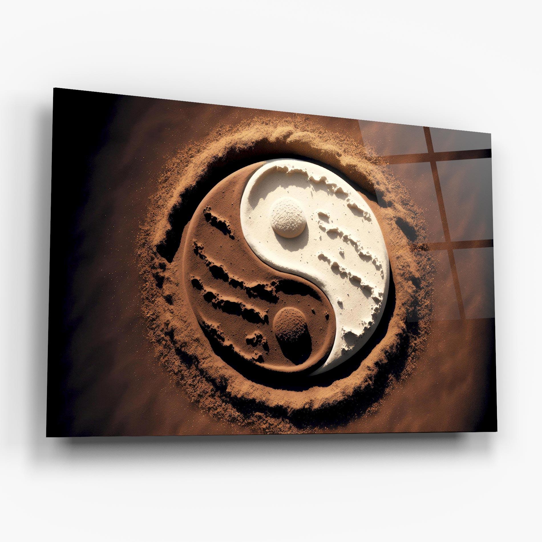 Glasbild Earth Yinyang mockup 6