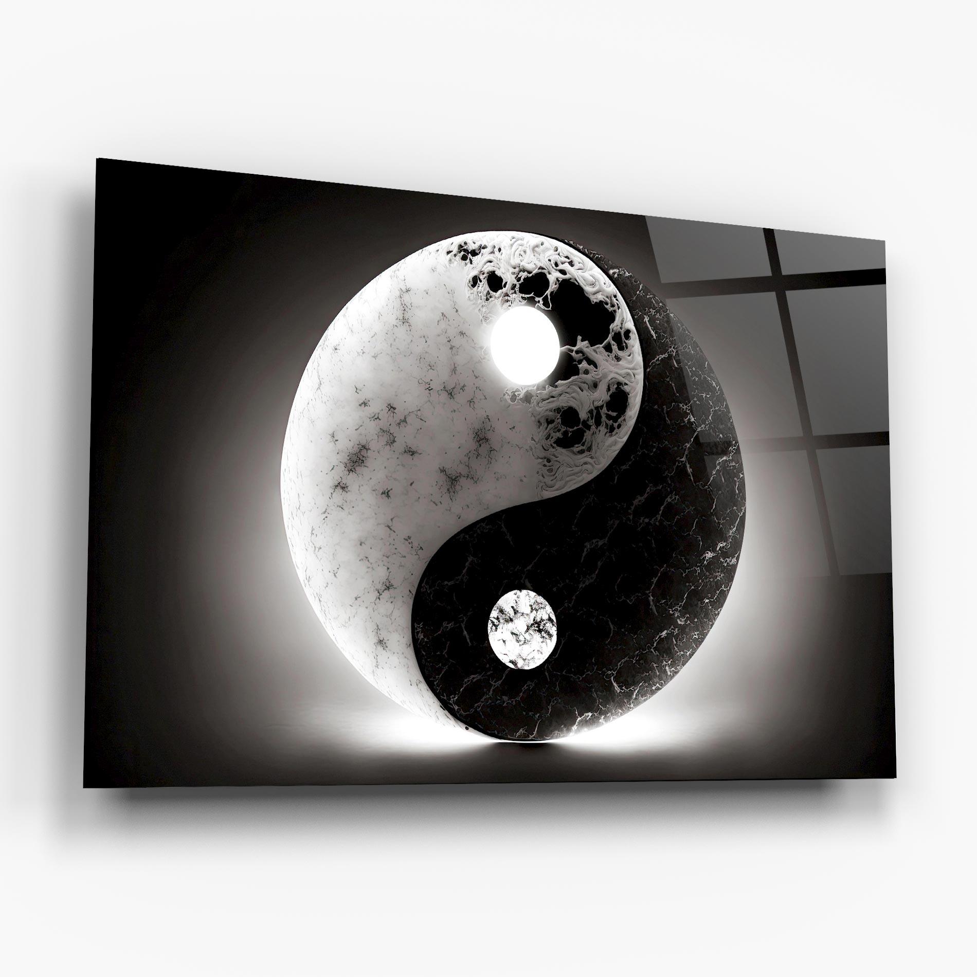 Glasbild Light Yinyang mockup 6