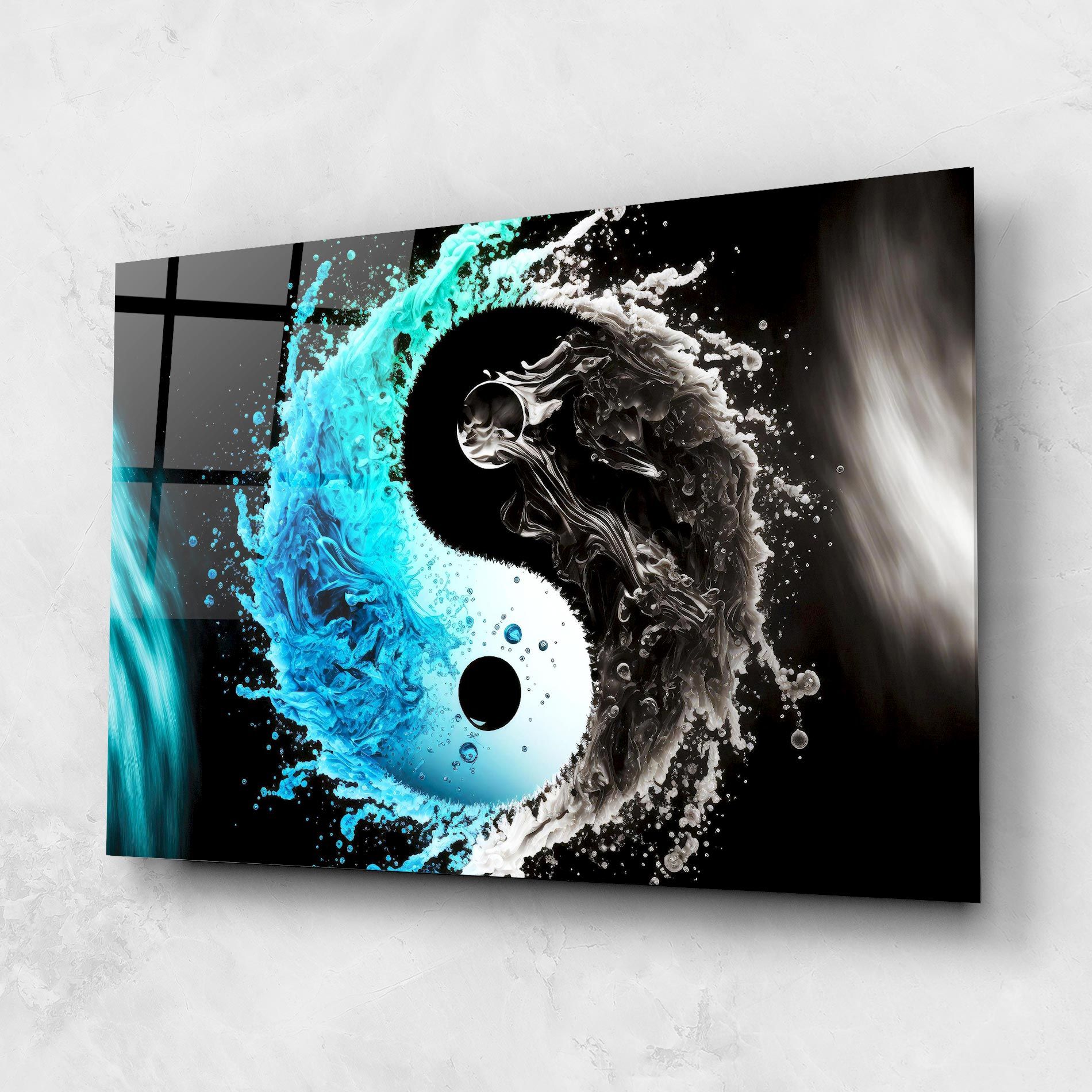 Blue Black Yinyang mockup 1