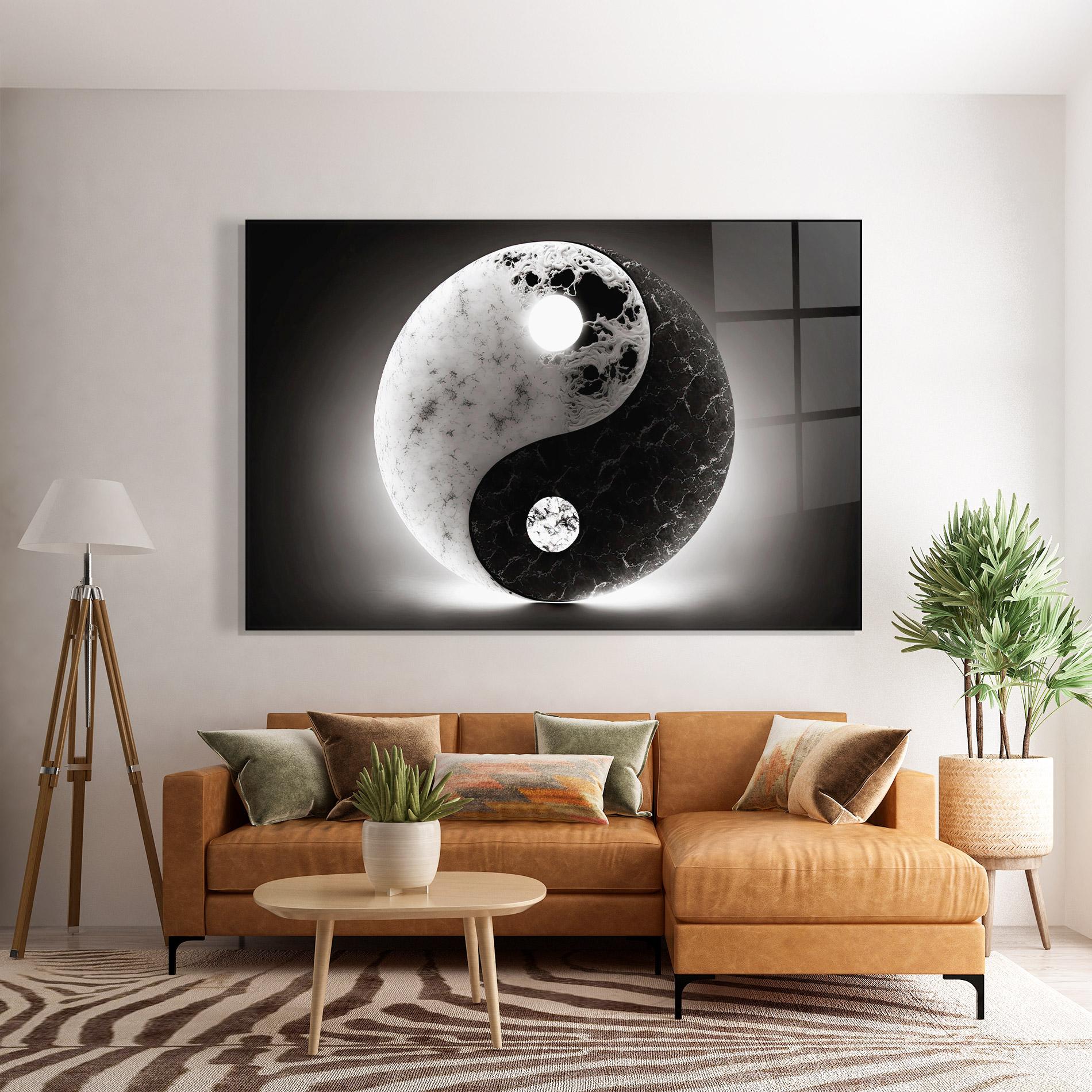 Glasbild Light Yinyang mockup 7
