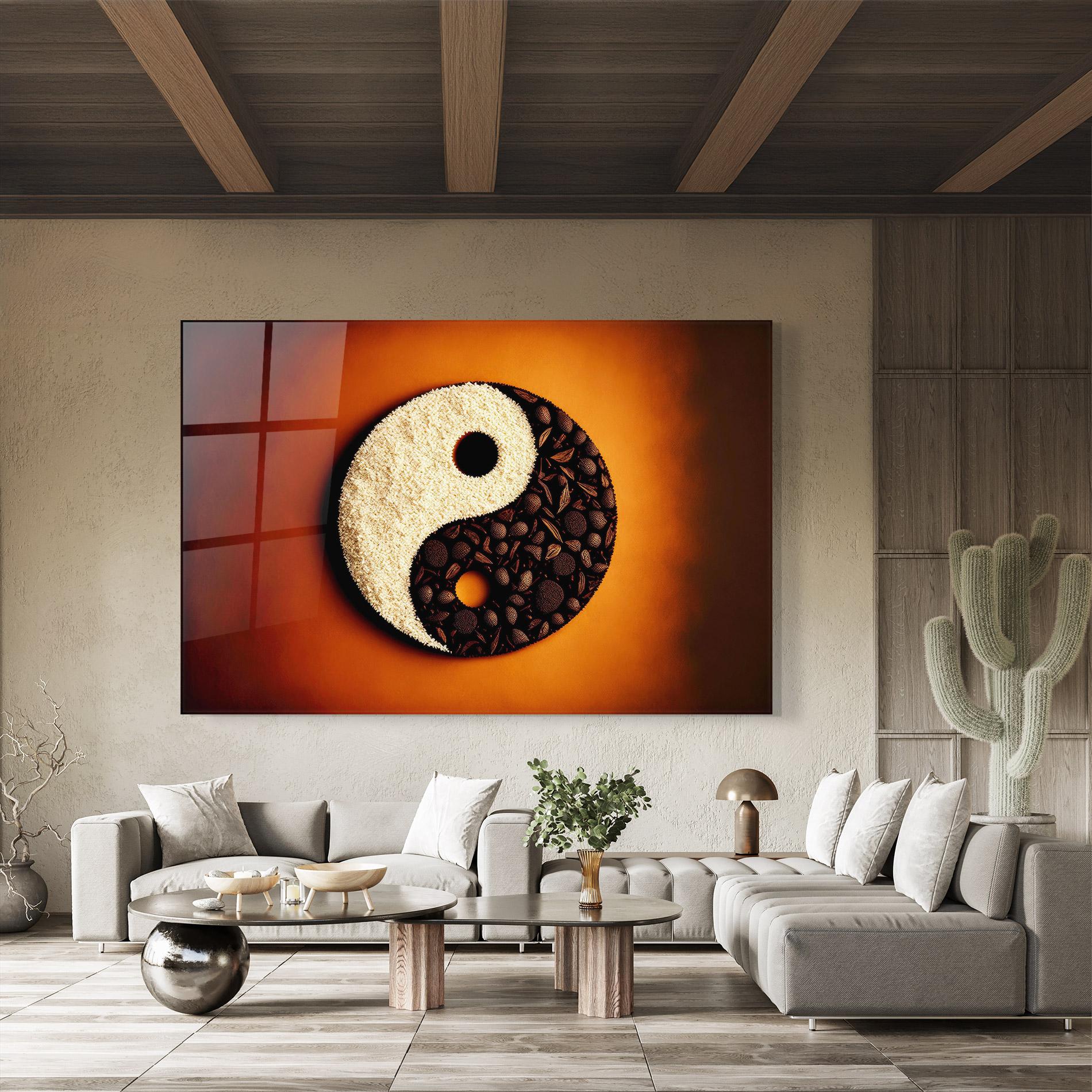 Glasbild Coffee Yinyang mockup 8