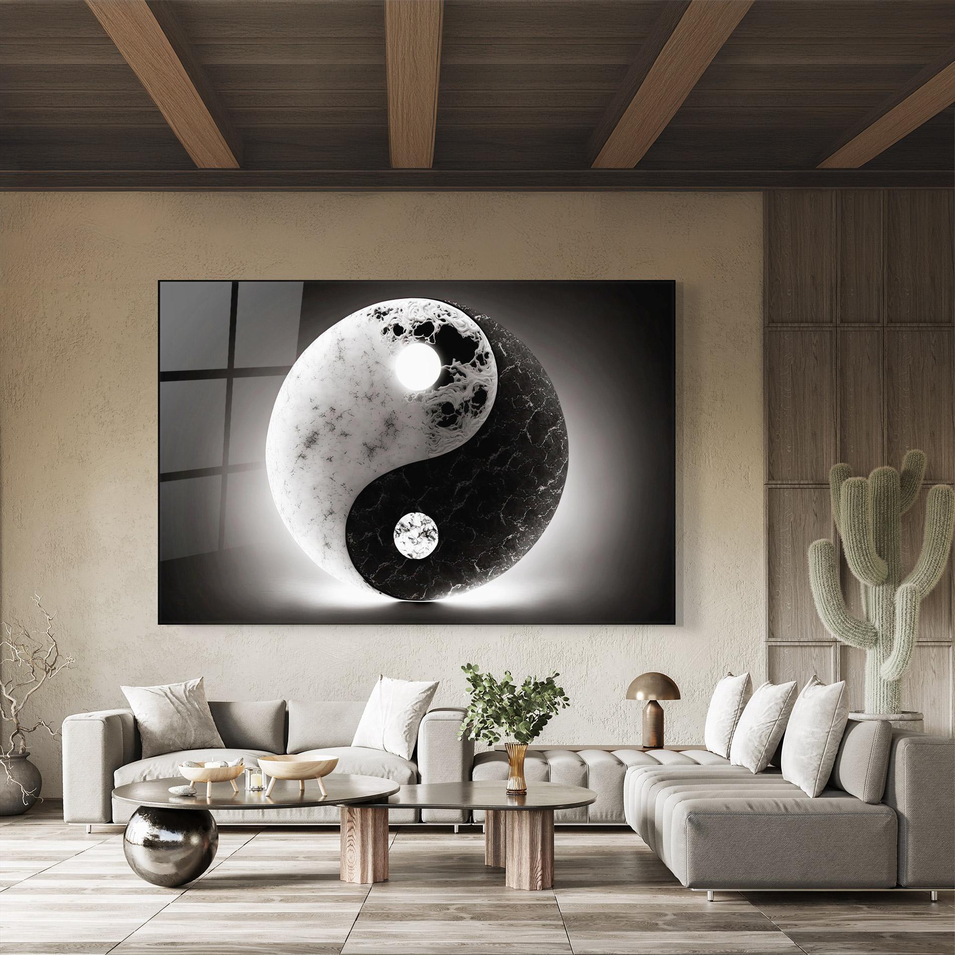 Glasbild Light Yinyang mockup 8