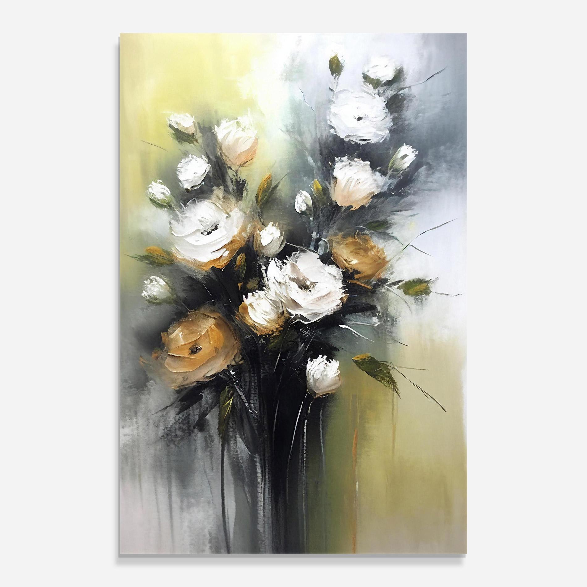 Glasbild Bouquet Painting mockup 0