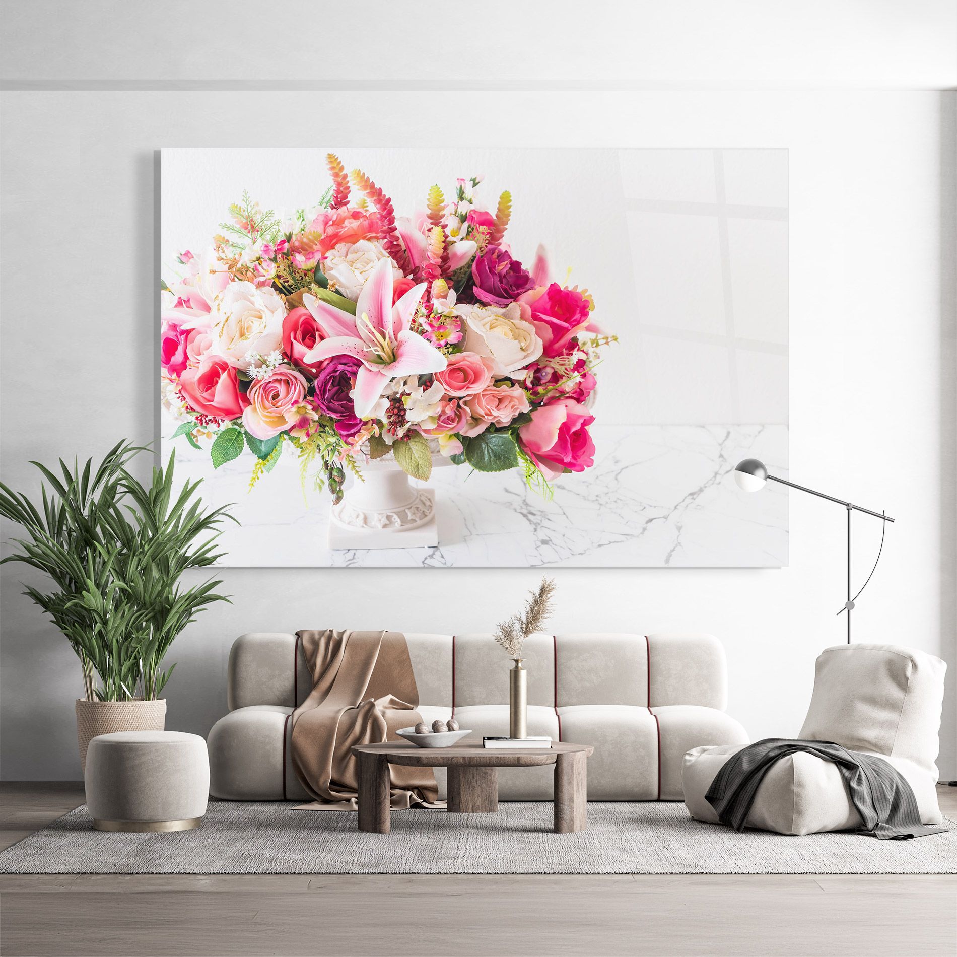 Bouquet Flowers Vase mockup 9