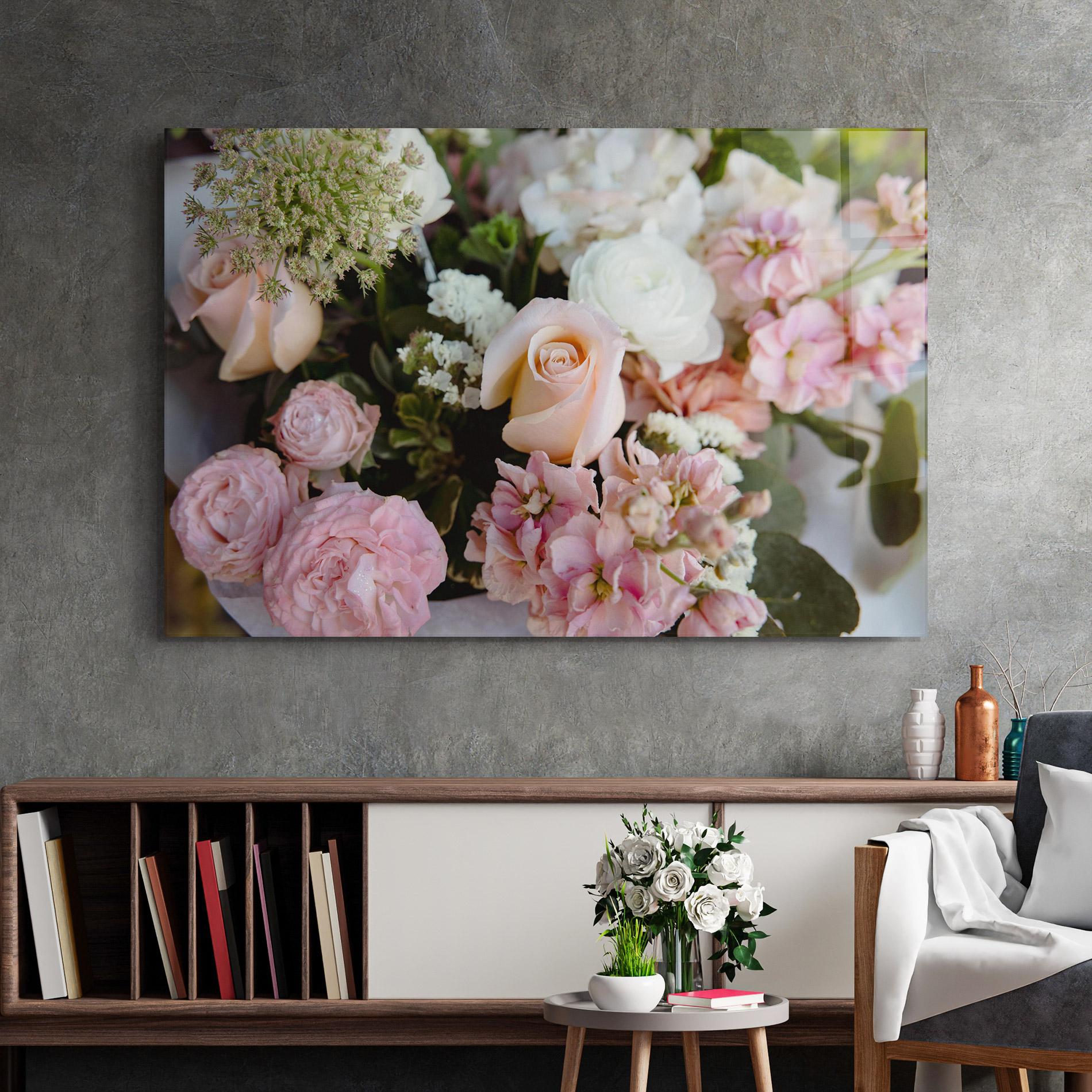 Glasbild Beautiful Pink Pastel mockup 2