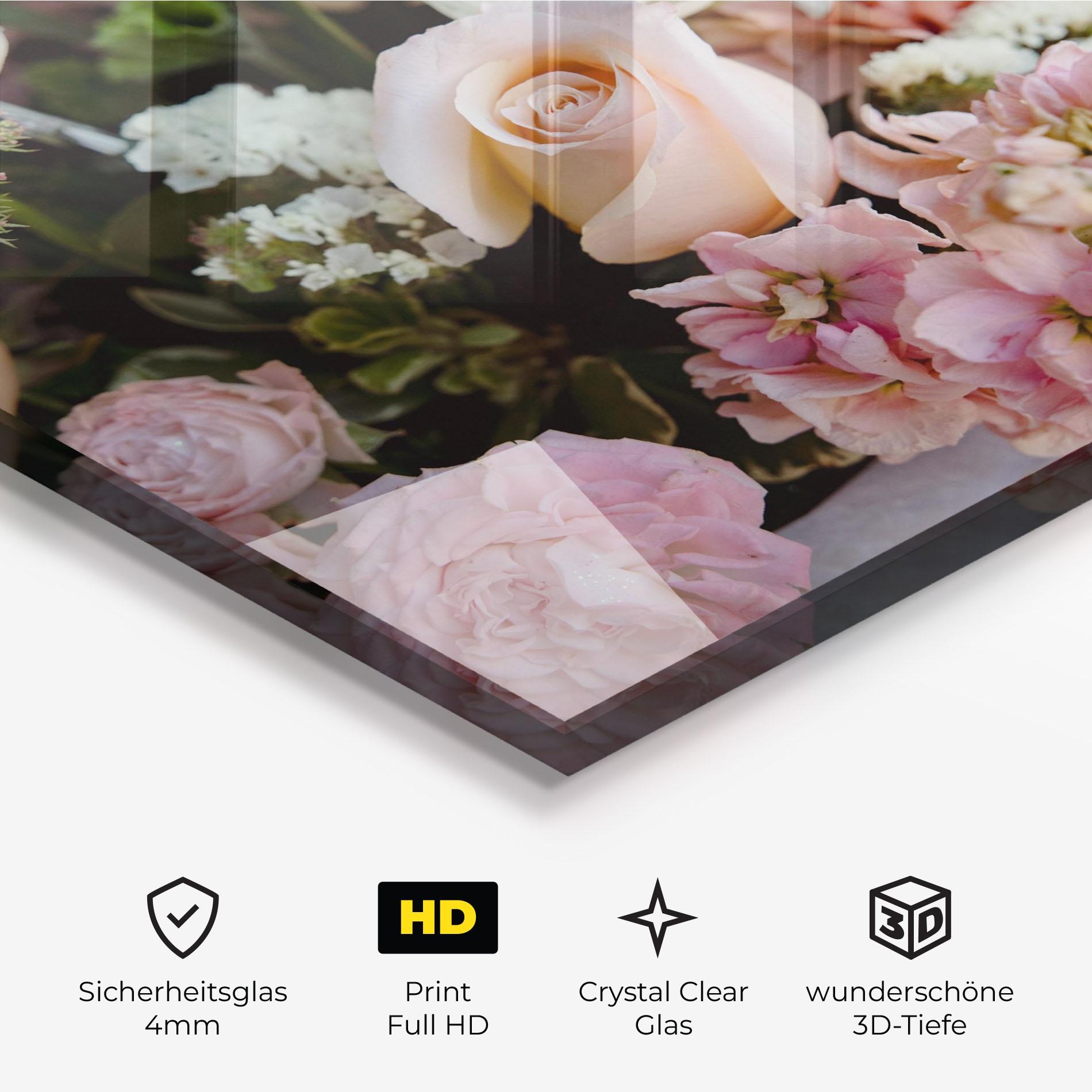 Glasbild Beautiful Pink Pastel mockup 3