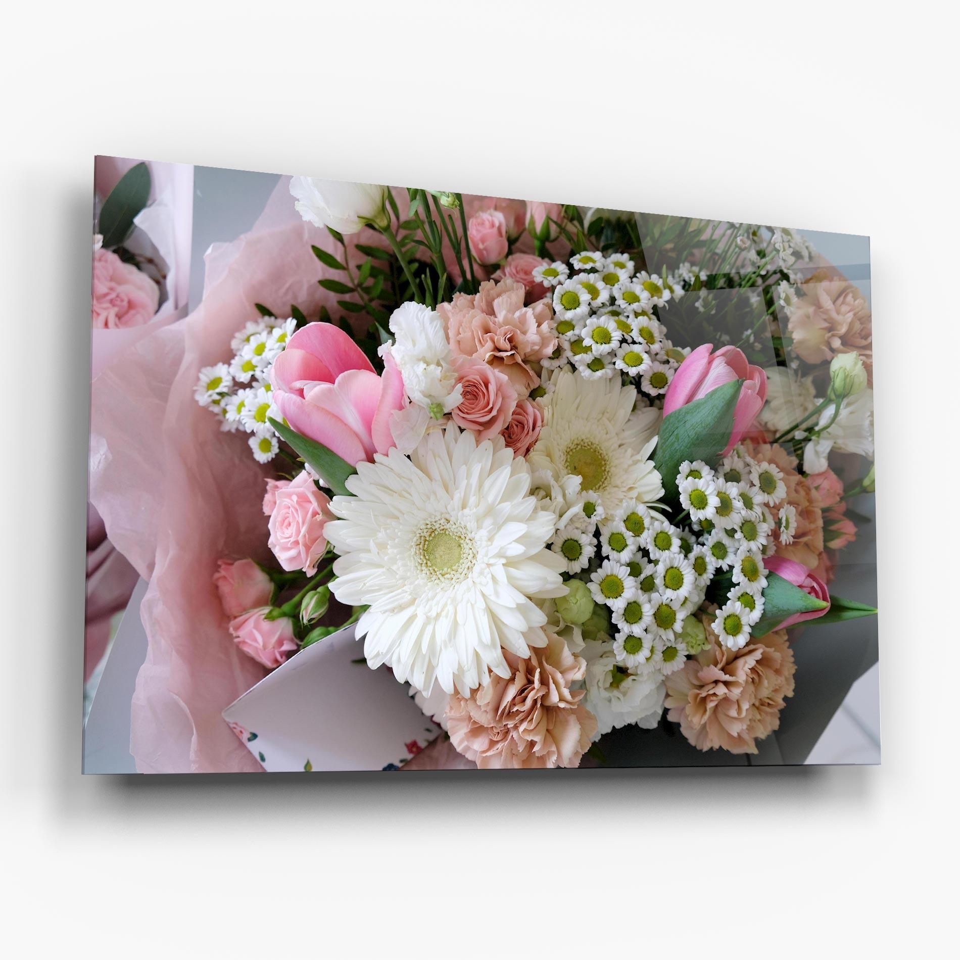 Glasbild Flower Mix Bouquet mockup 6