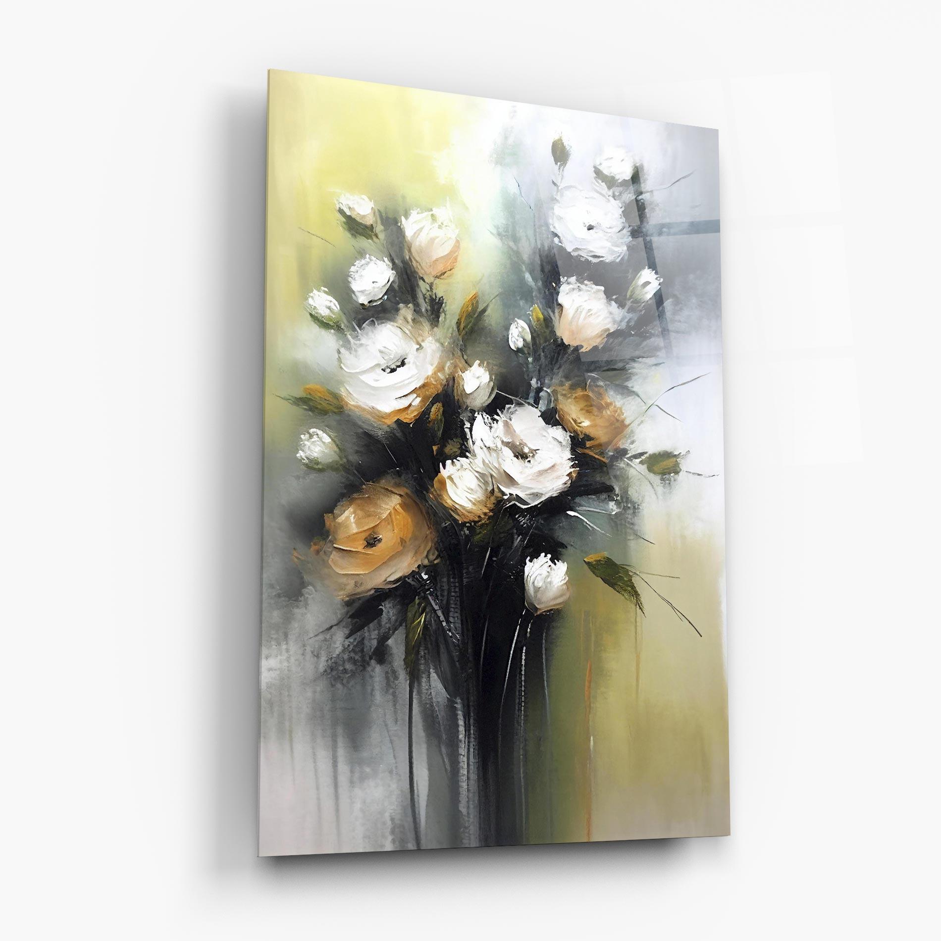 Glasbild Bouquet Painting mockup 6