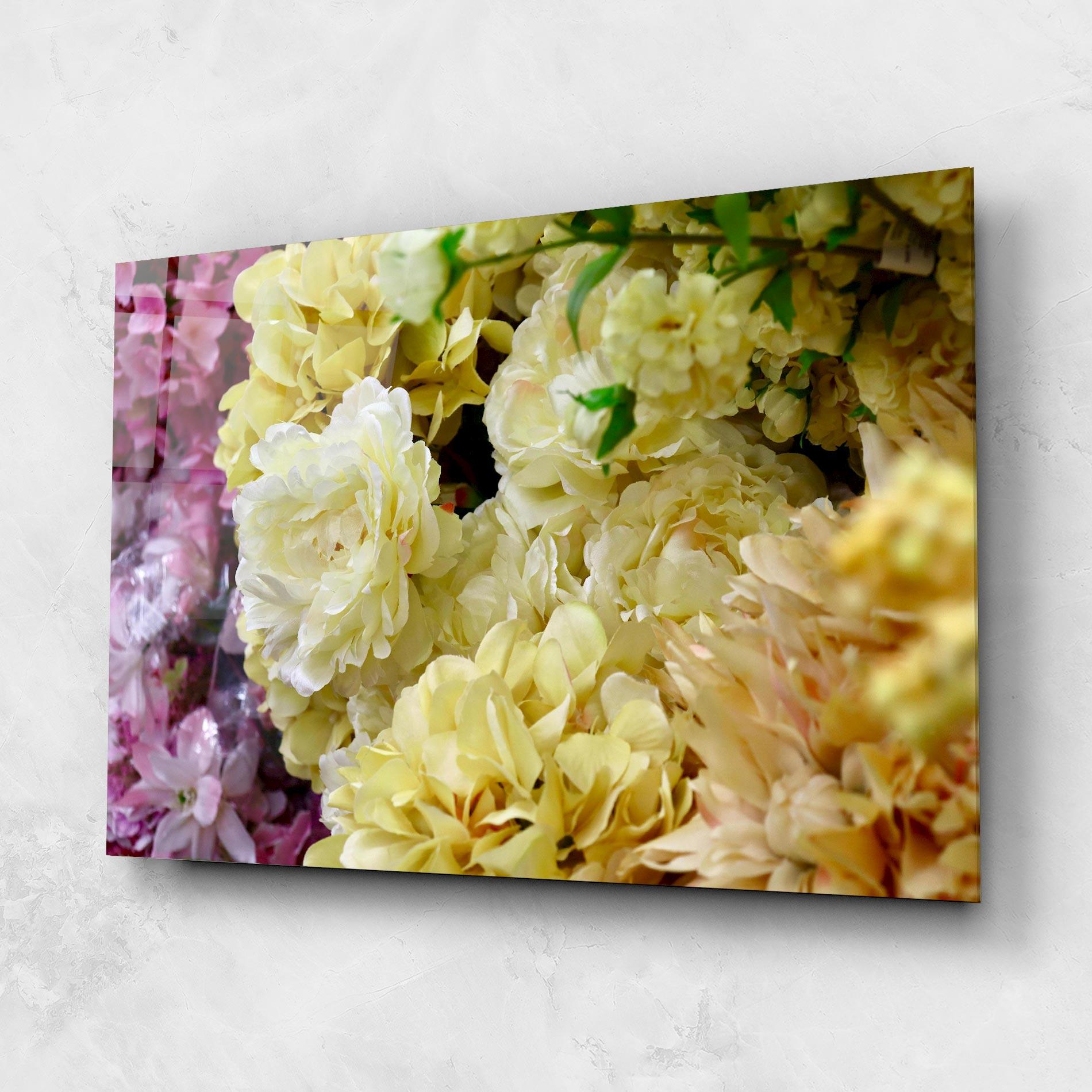 Glasbild Beautiful Yellow Pastel mockup 1