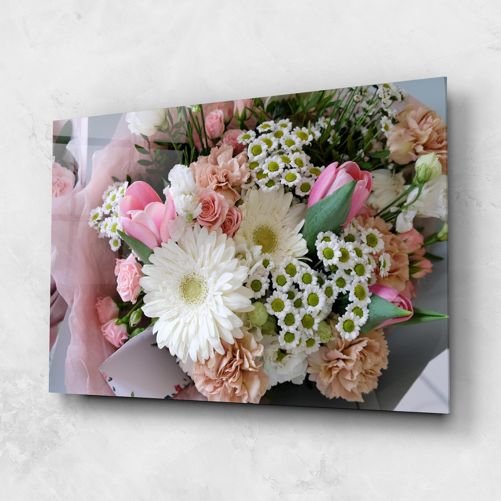 Glasbild Flower Mix Bouquet mockup 1