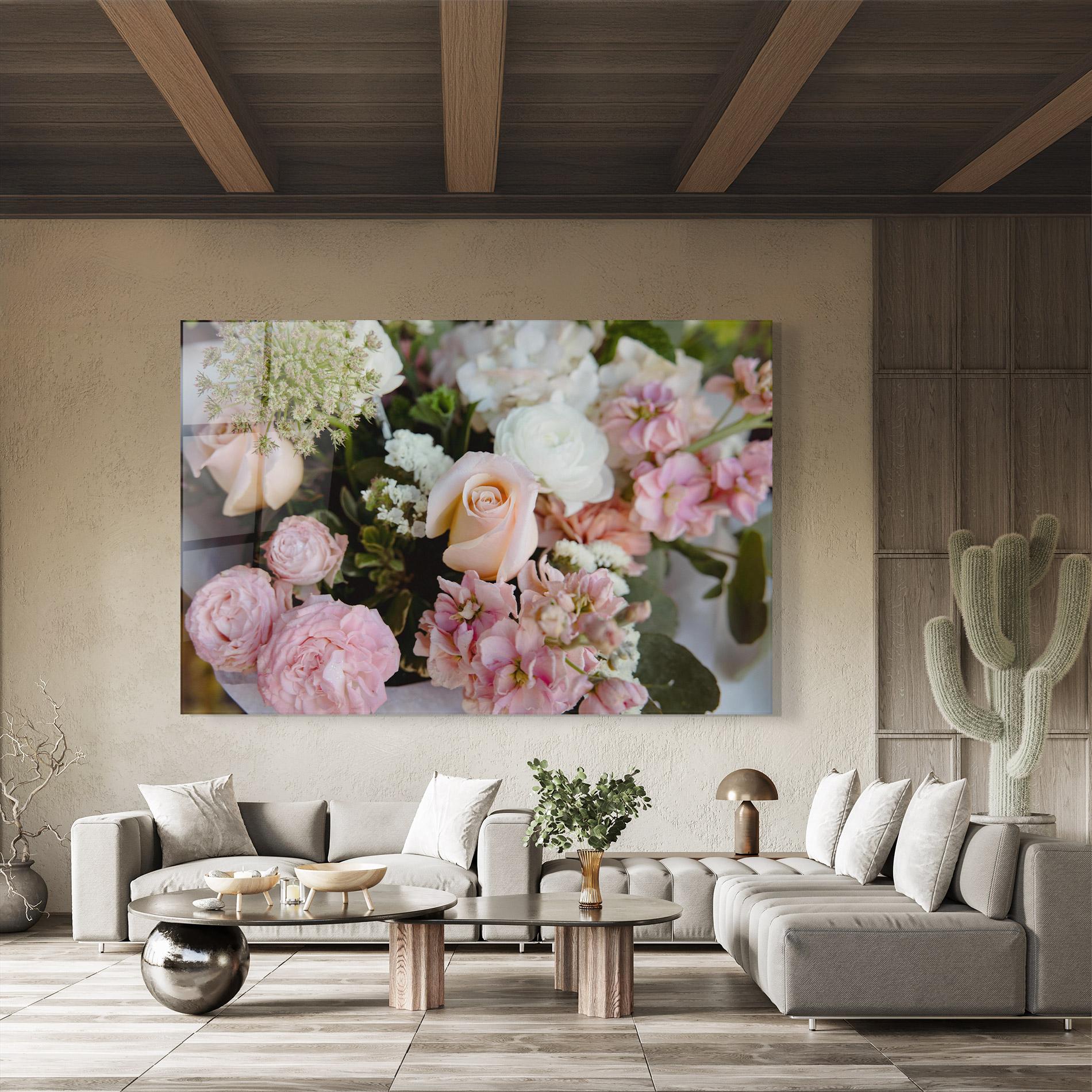 Glasbild Beautiful Pink Pastel mockup 8