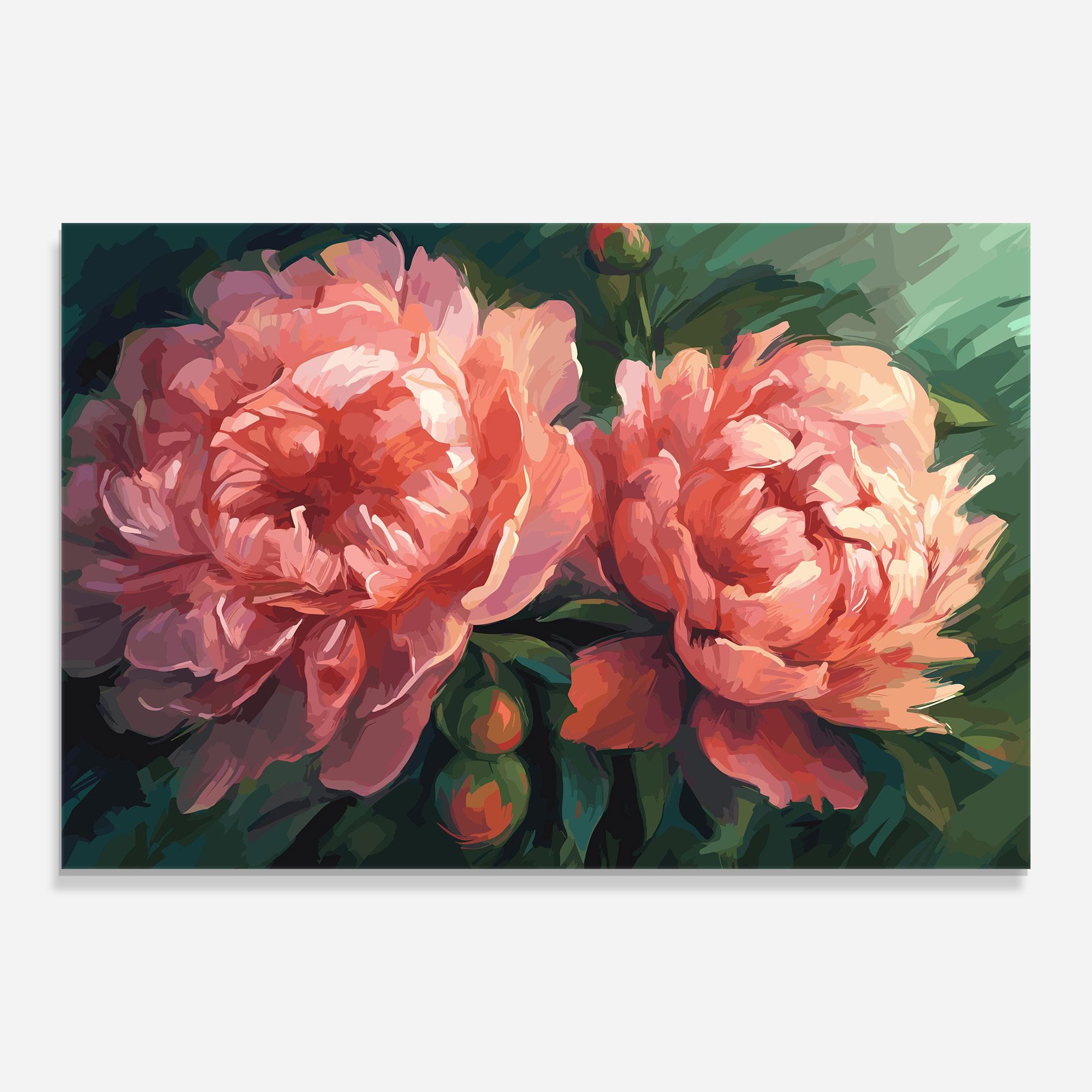 Peony Buds Painting mockup 0