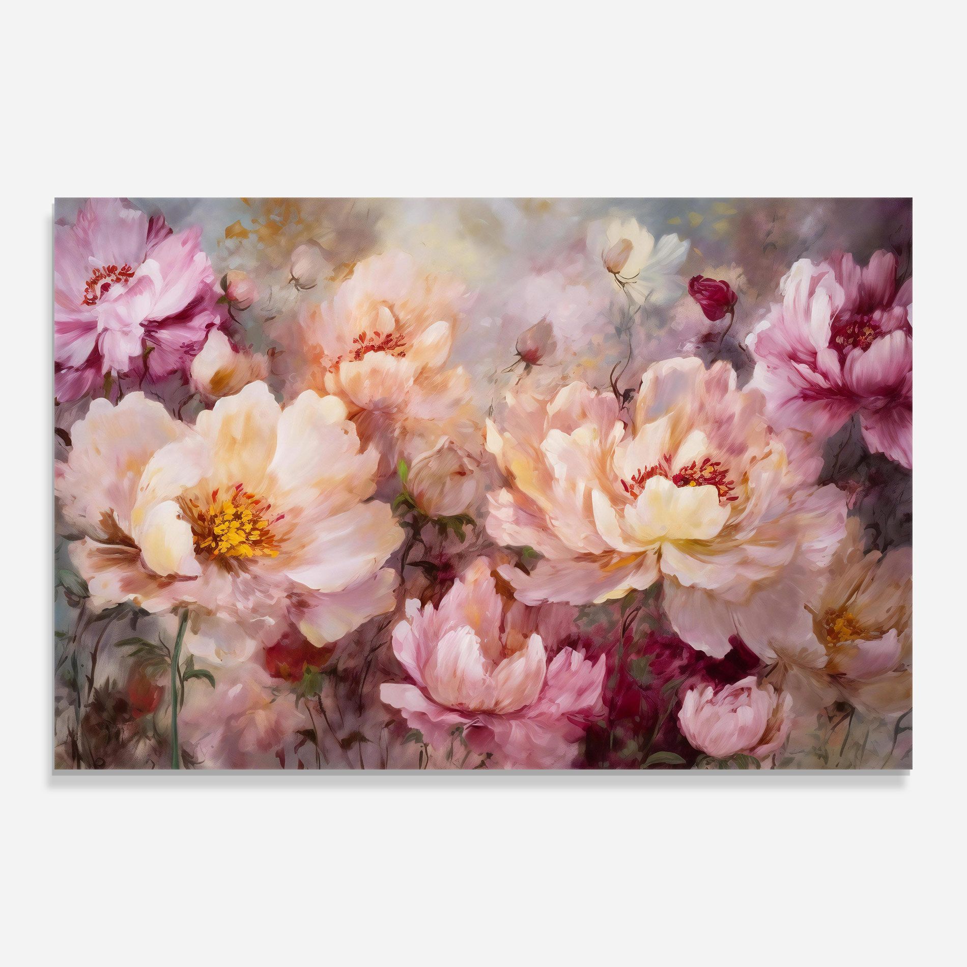 Peony Painting Art mockup 0