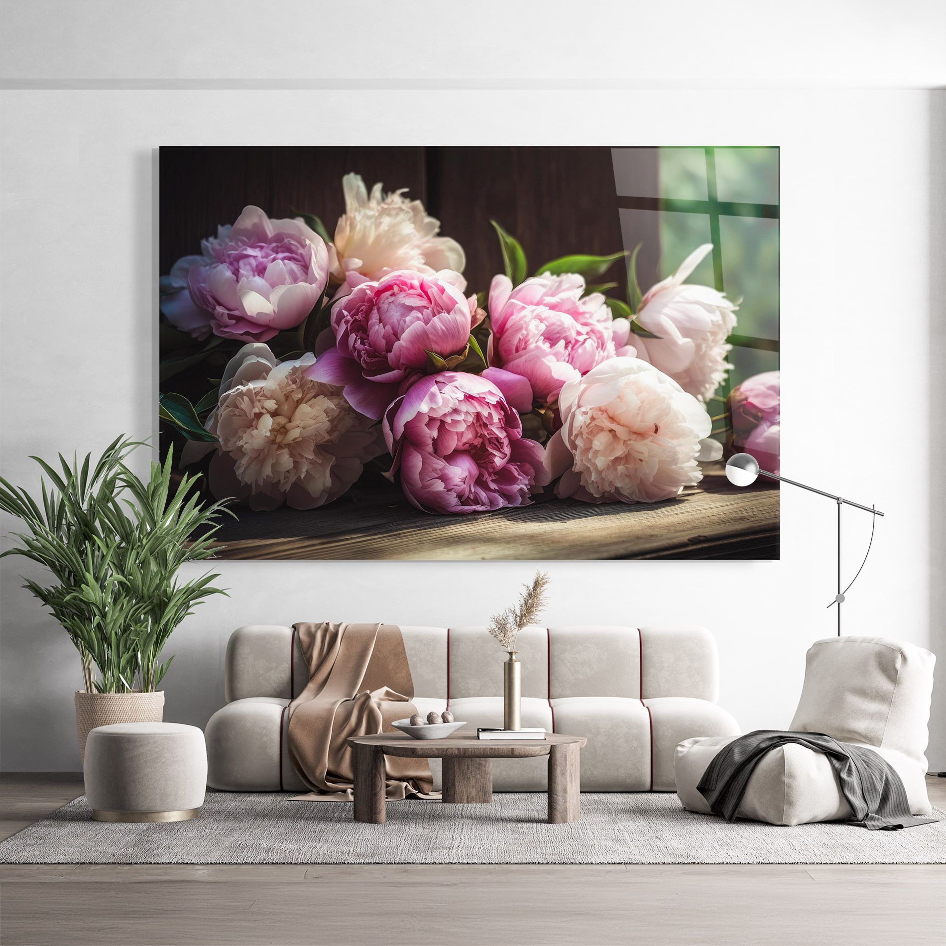 Peonies On The Table mockup 9